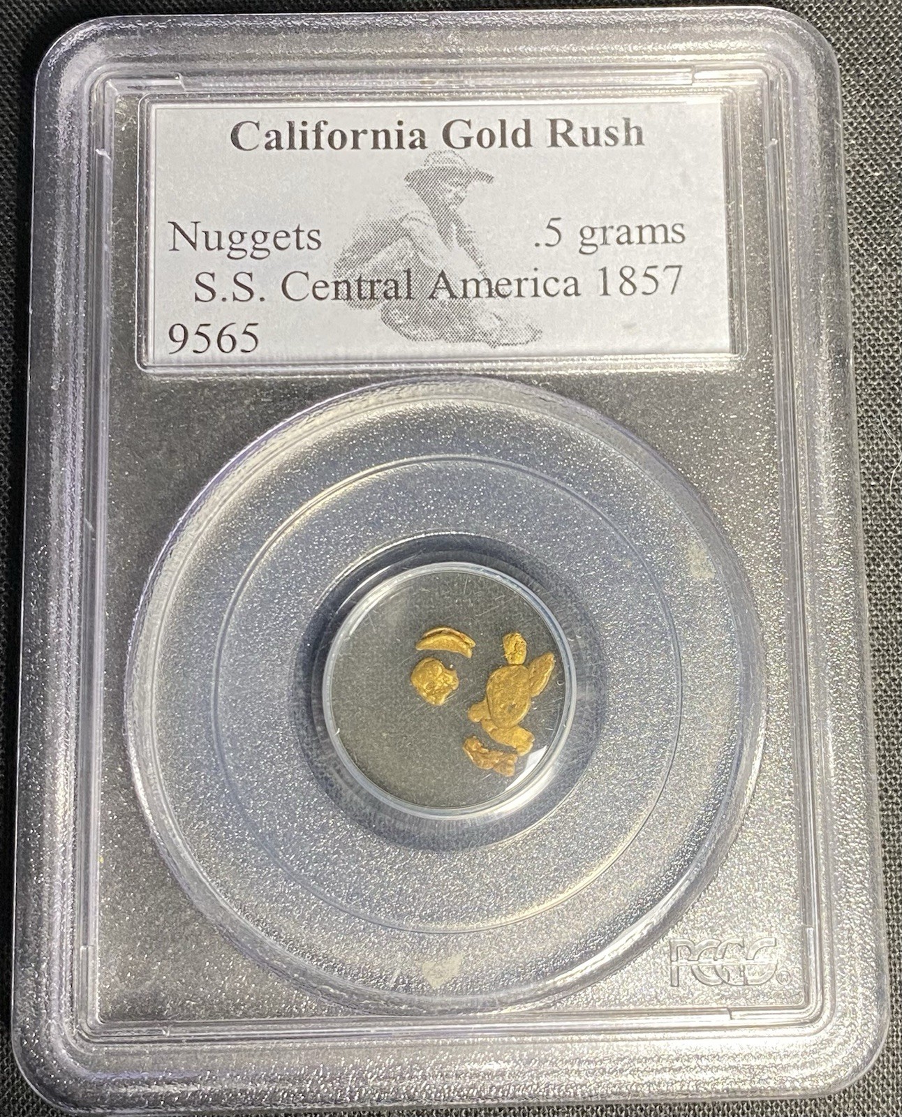 GOLD SS Central America SHIPWRECK 1857 SEA SALVAGED California Rush Nuggets PCGS