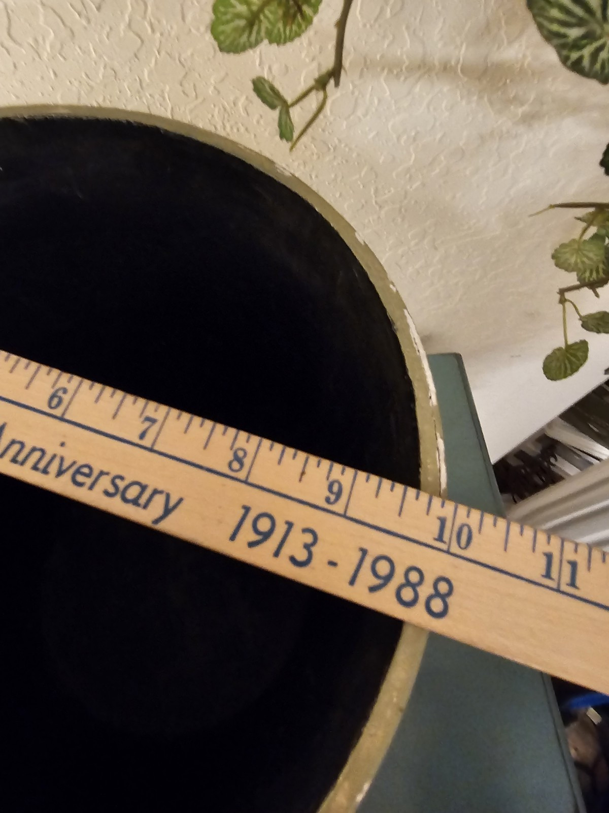 Vintage Wooden Umbrella Stand W/Painted Floral Design, 16.5" Tall-Very Good