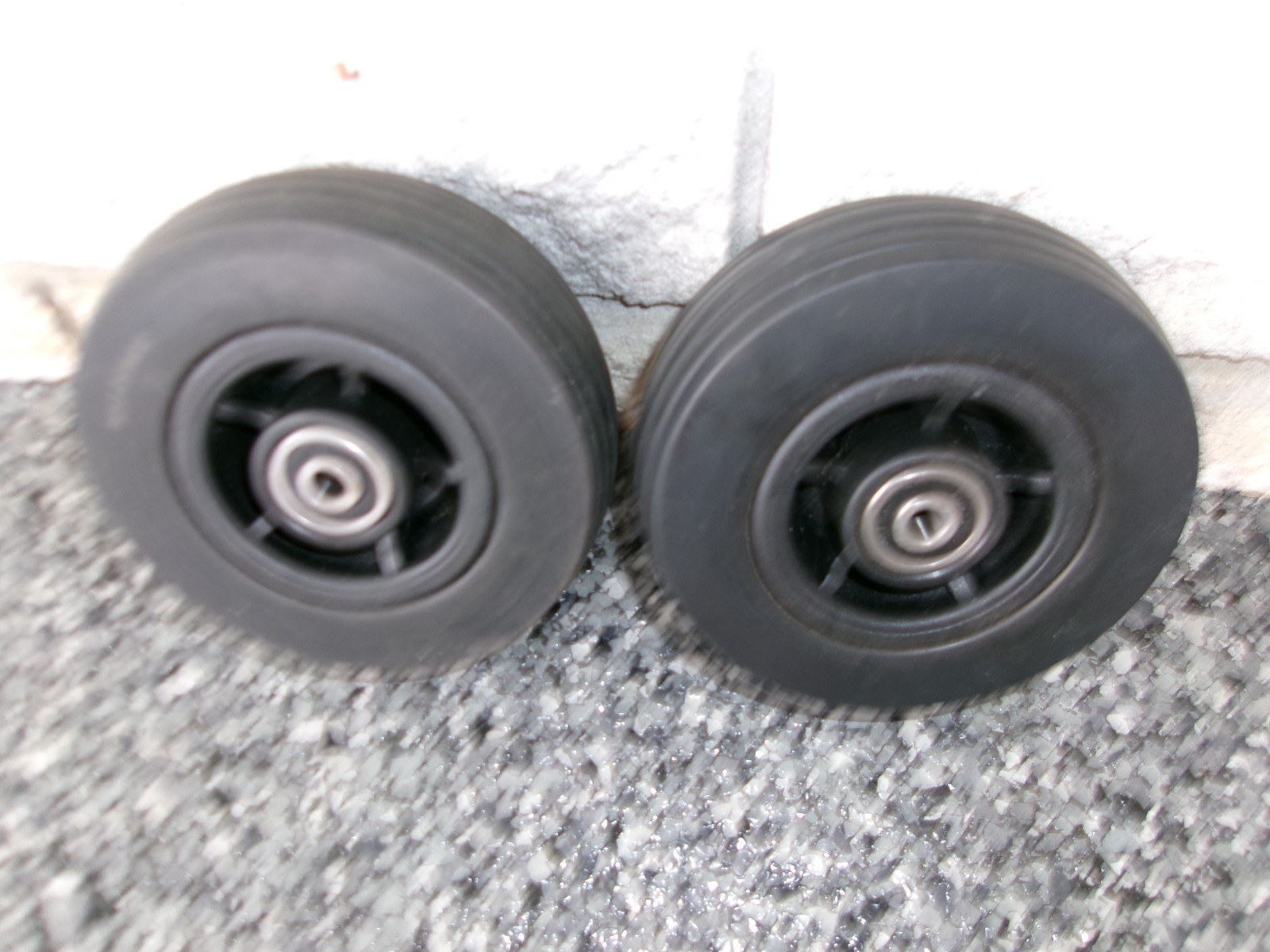 Pair of 5 X 1.75 Caster Wheels for Jazzy Power Chairs # 6174