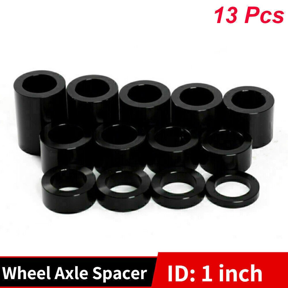 ID 1" OD 1 1/2" 13pcs Wheel Axle Spacers for Harley Touring Road King FLHR Dyna