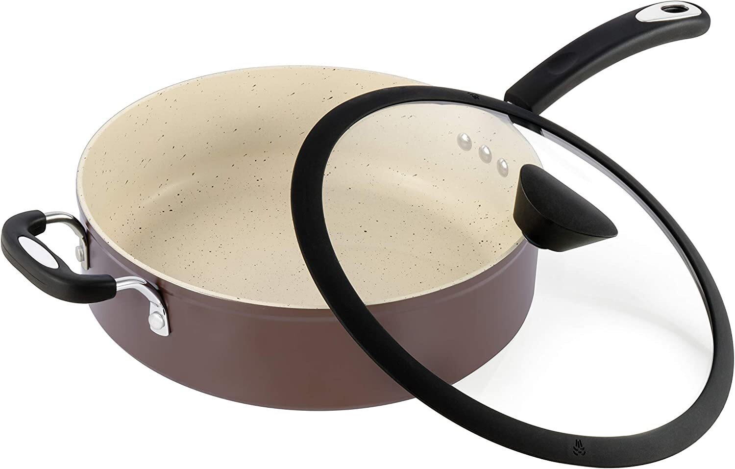 Ozeri Stone Earth All-in-One Sauce Pan, 5L (5.3 qt), [COLORS] - FREE SHIPPING