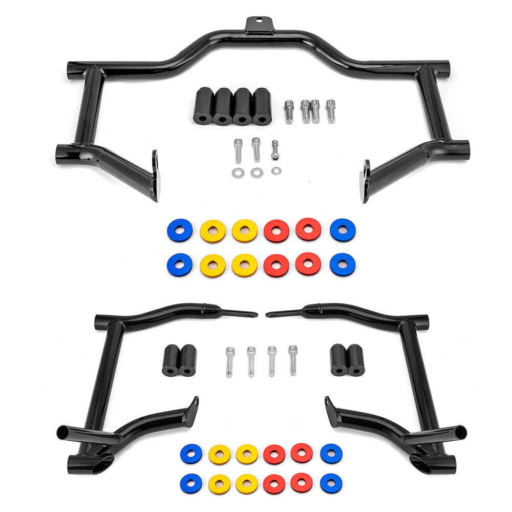 Front Engine Guard / Rear Saddlebag Crash Bar for Harley Electra Glide 2009-2023