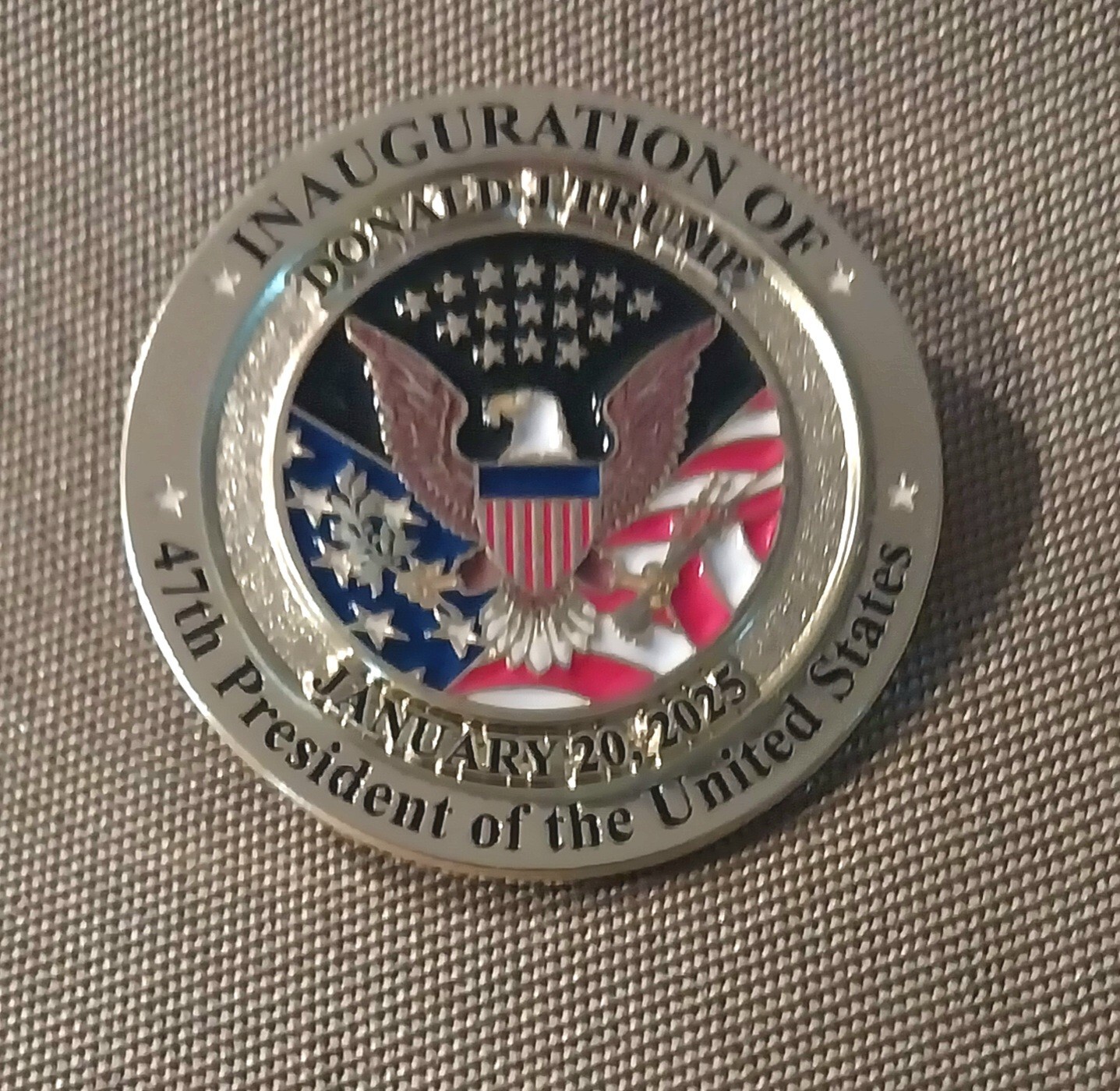 President Trump Inauguration Pin 2025