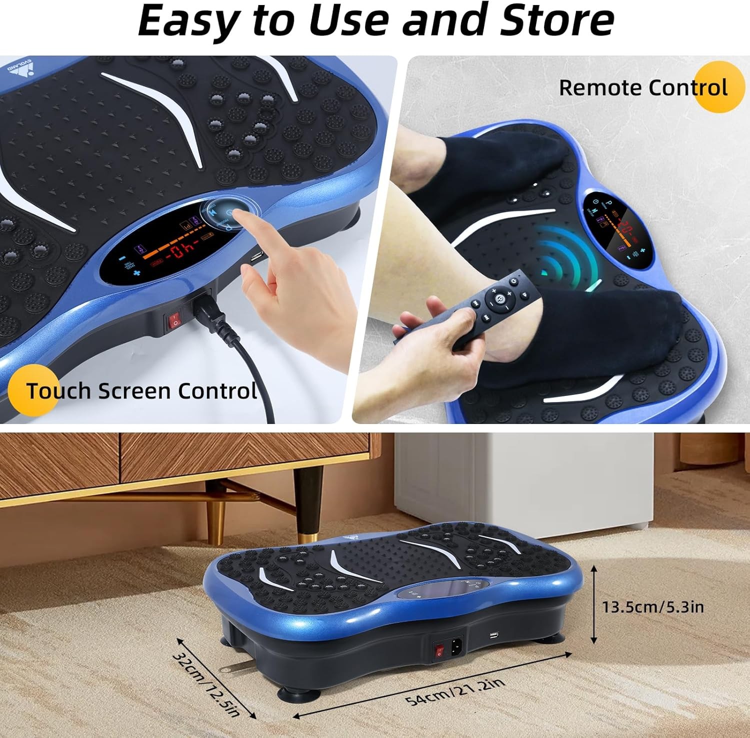 Vibration Plate – Full Body Workout & Weight Loss Machine for Home，330lbs