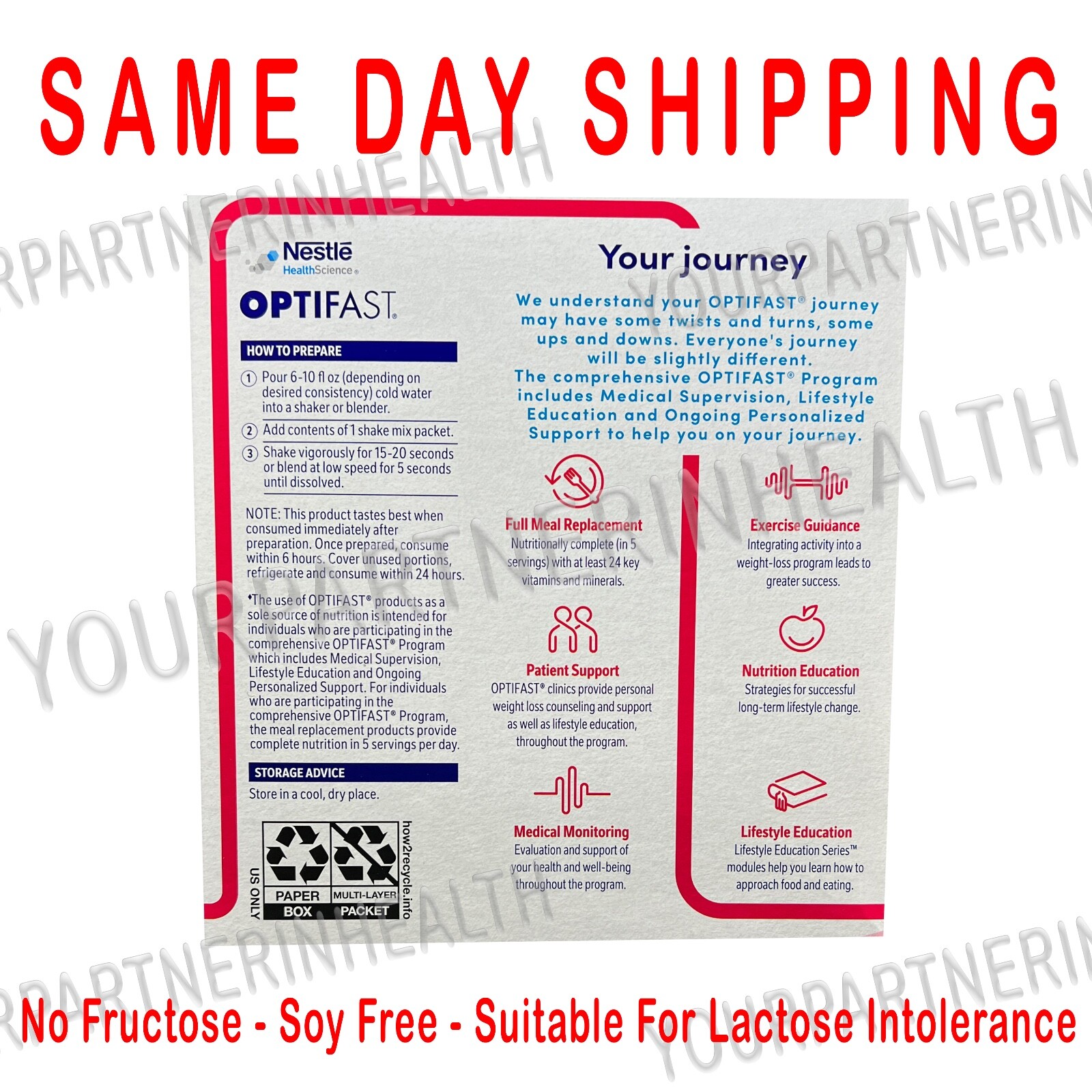 OPTIFAST POWDER SHAKES | CHOCOLATE | 70 SERVINGS | MIX | NEW FORMULA