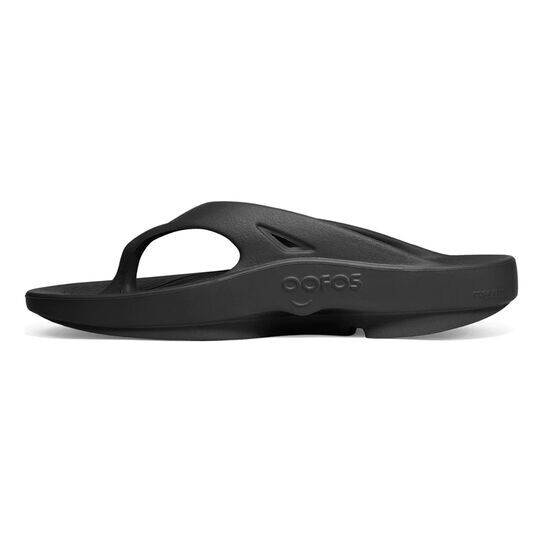OOFOS OOriginal Flip Flops Unisex US 7W-5M Black Comfort Slip On Sandals OOF1
