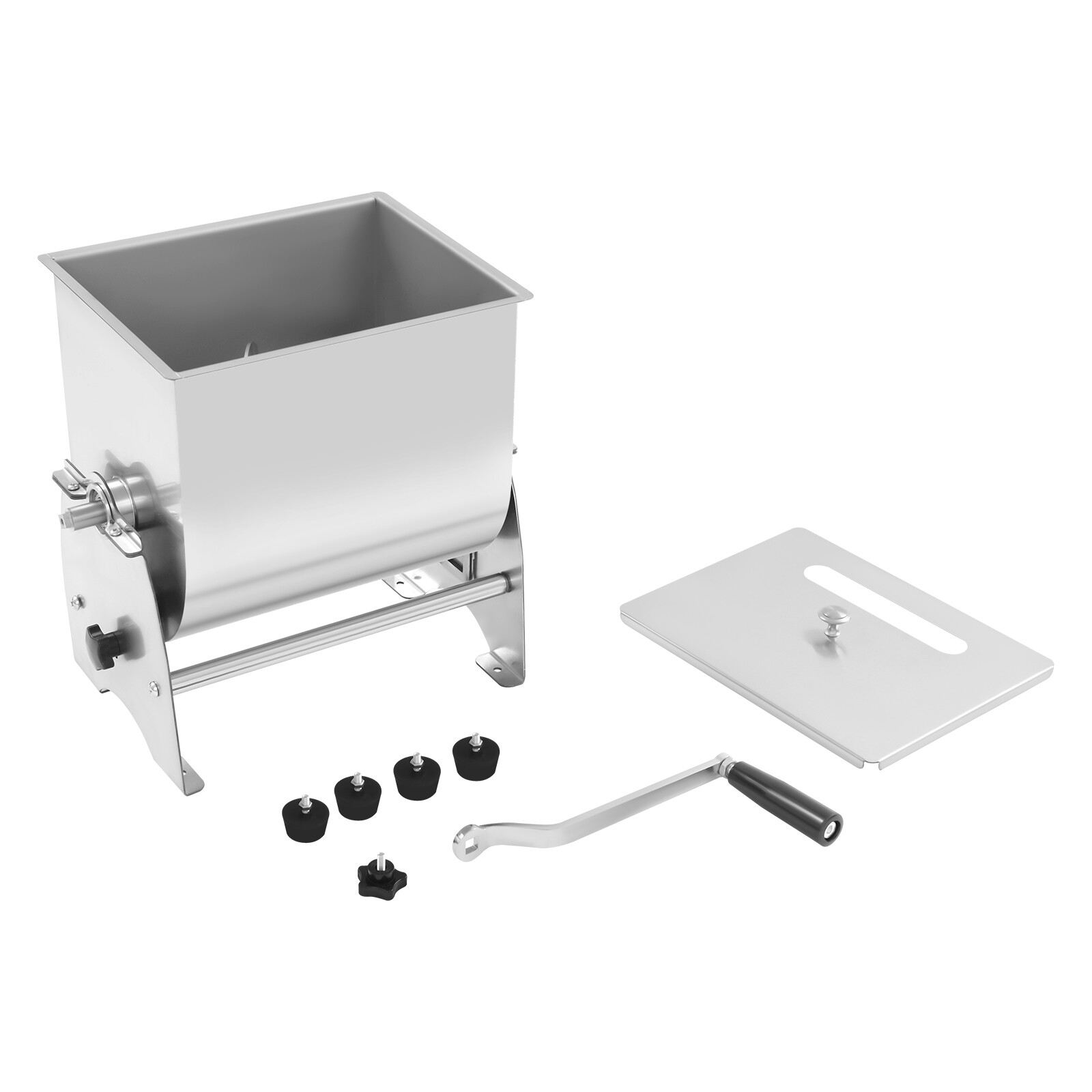 10kg/22lb Tilting Mixer Commercial Manual Sausage Meat Mixing Machine Free Stand