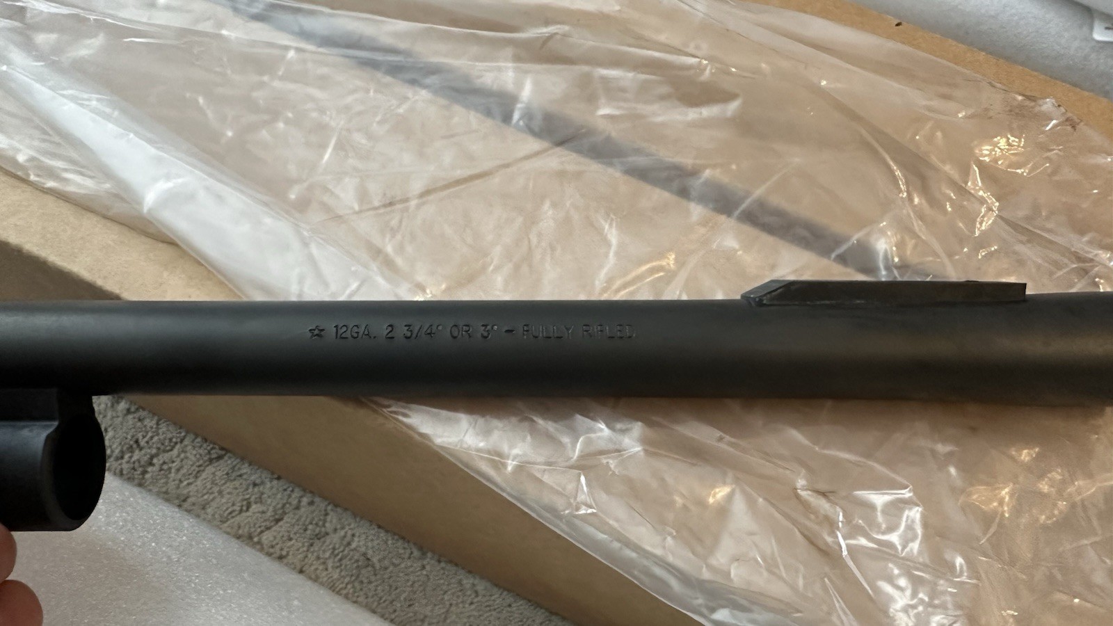 Remington 870 Express rifled slug barrel 12 ga 23" with cantilever mount base