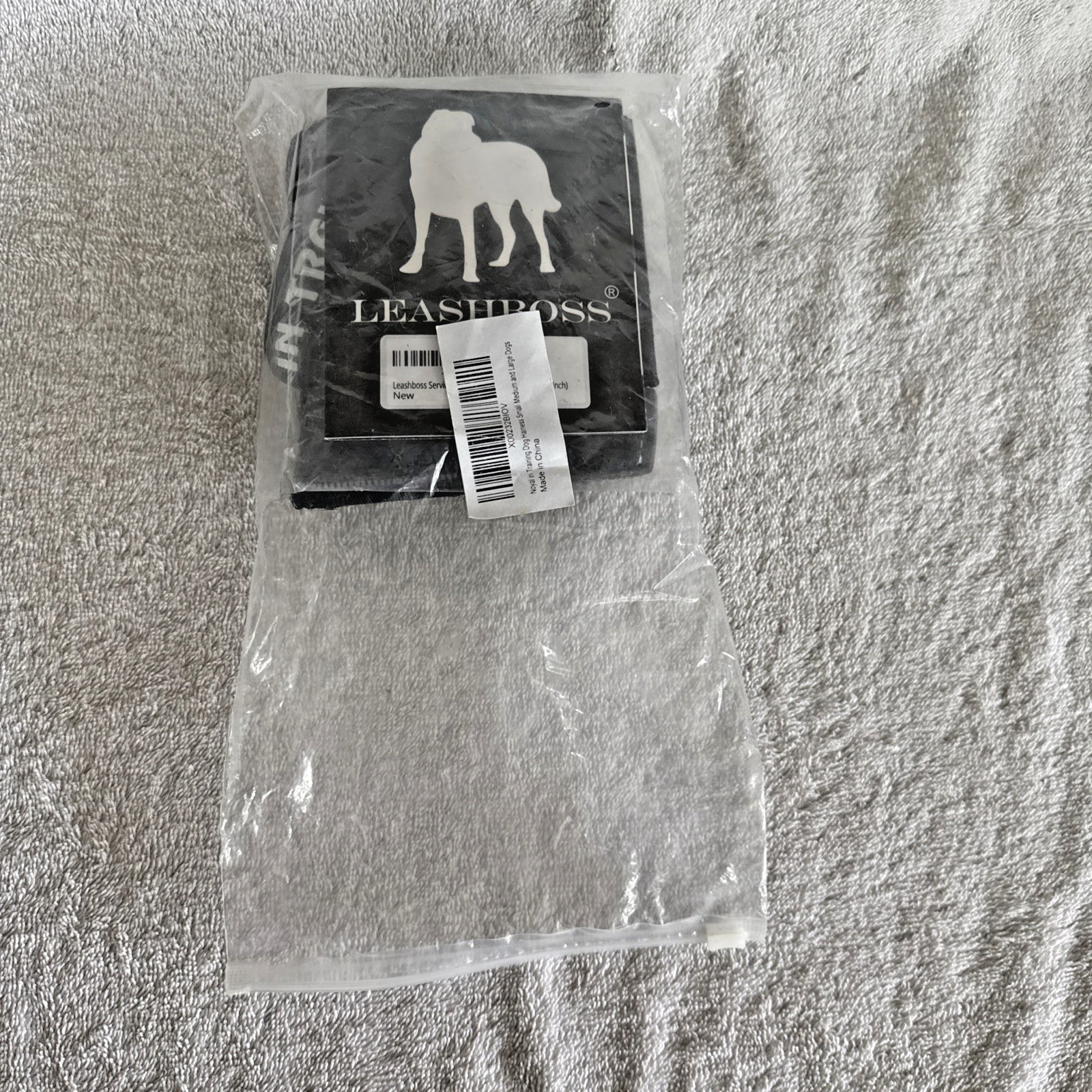 Heavy-Duty Service Dog Harness In Training Adjustable M Black Removeable Patches