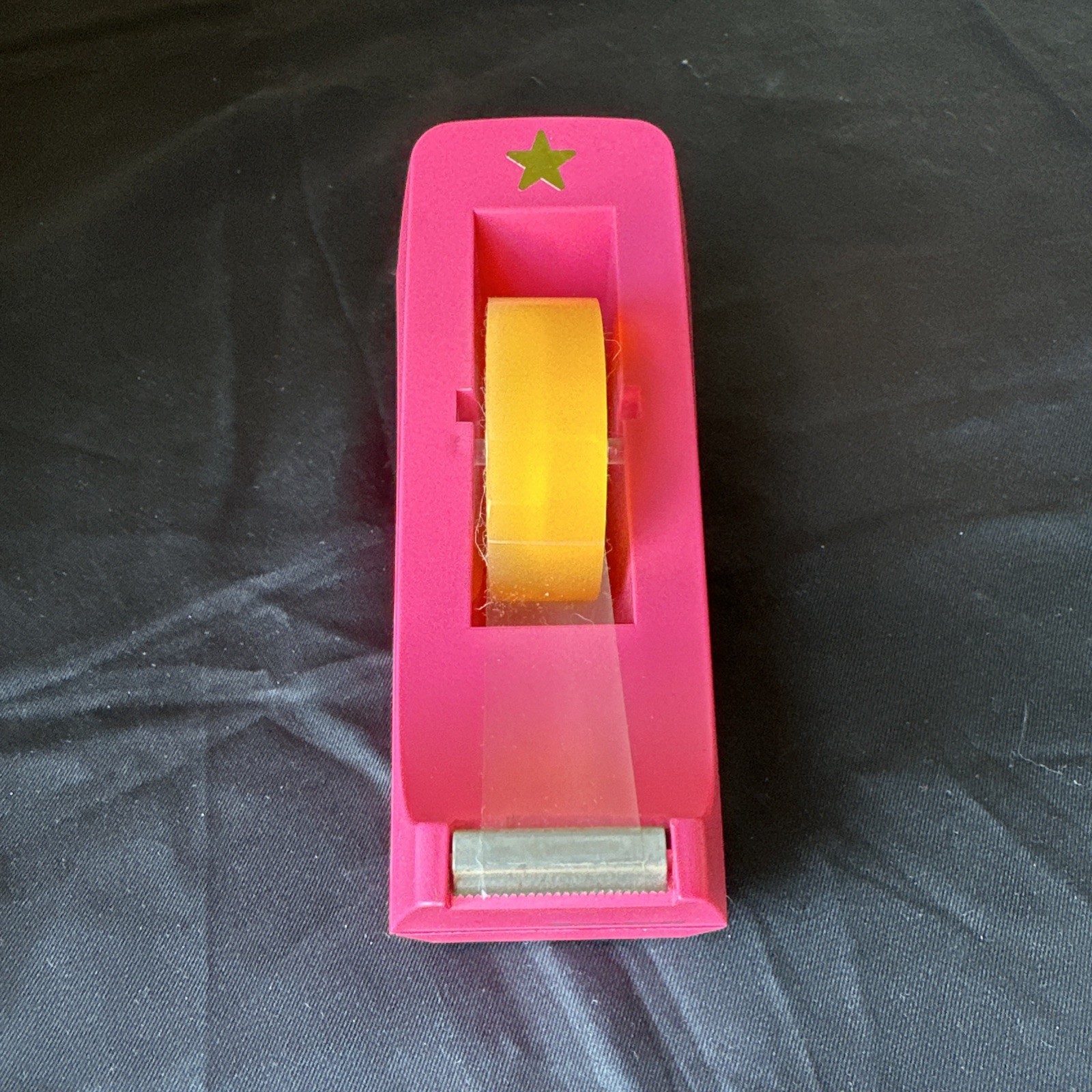 Vintage Scotch Tape Desk Dispenser Carnation Pink Weighted C-38 3M y2k office