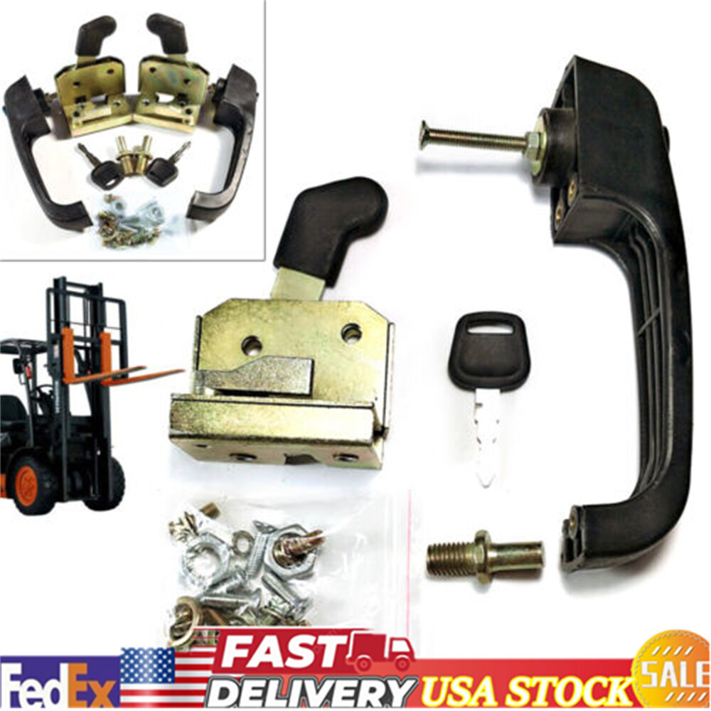 Universal Locking Door Handle Loader Door Lock Set for Tractor & Heavy Equipment