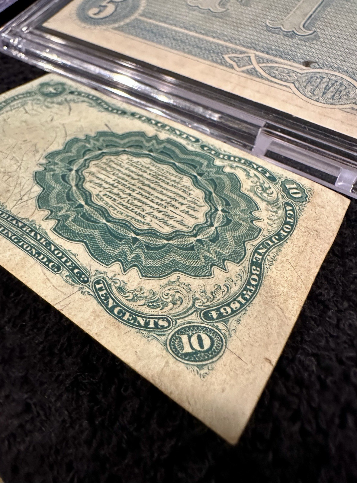 FIVE (5) Piece Confederate Currency Lot- $10 $5 $20 Notes & 10C Fractional Note