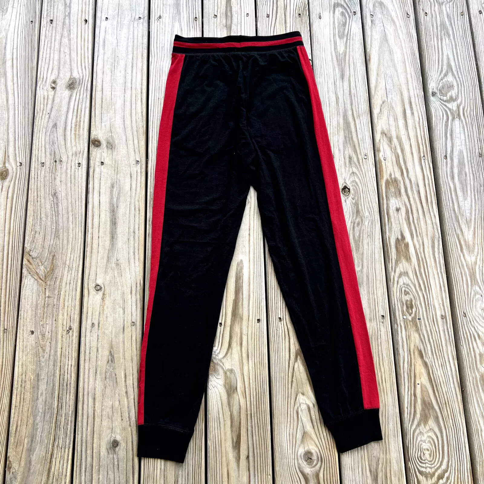 Polo Ralph Lauren Polo67 Men's Lightweight Pajama Sleep Jogger Pants Black/Red