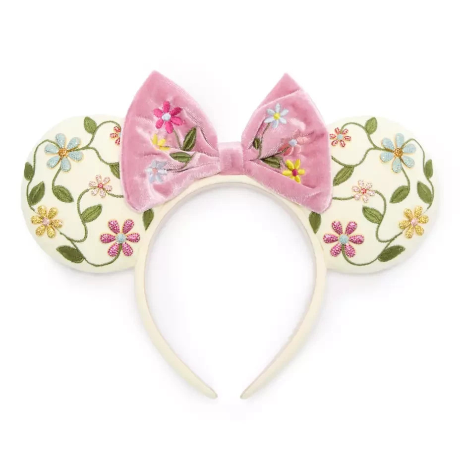 Disney Parks x Baublebar Minnie Mouse Floral Adult Ear Headband NWT