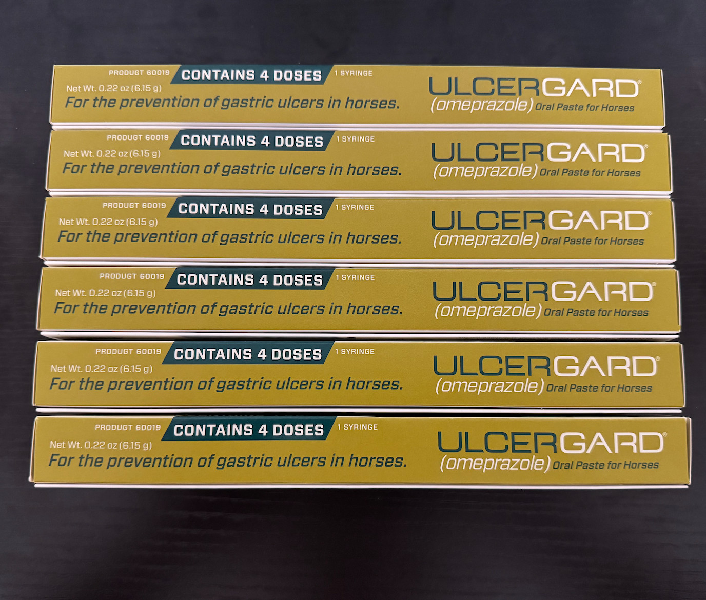 6 PACK Merial UlcerGard Omeprazole Paste for Horses see photos EXP 07/2026 (New)