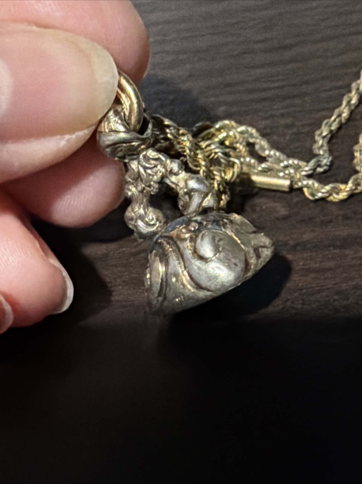 Victorian RFS Gold Tone Rope Link Watch Slider Chain Old Carnelian Fob 14k Tbar