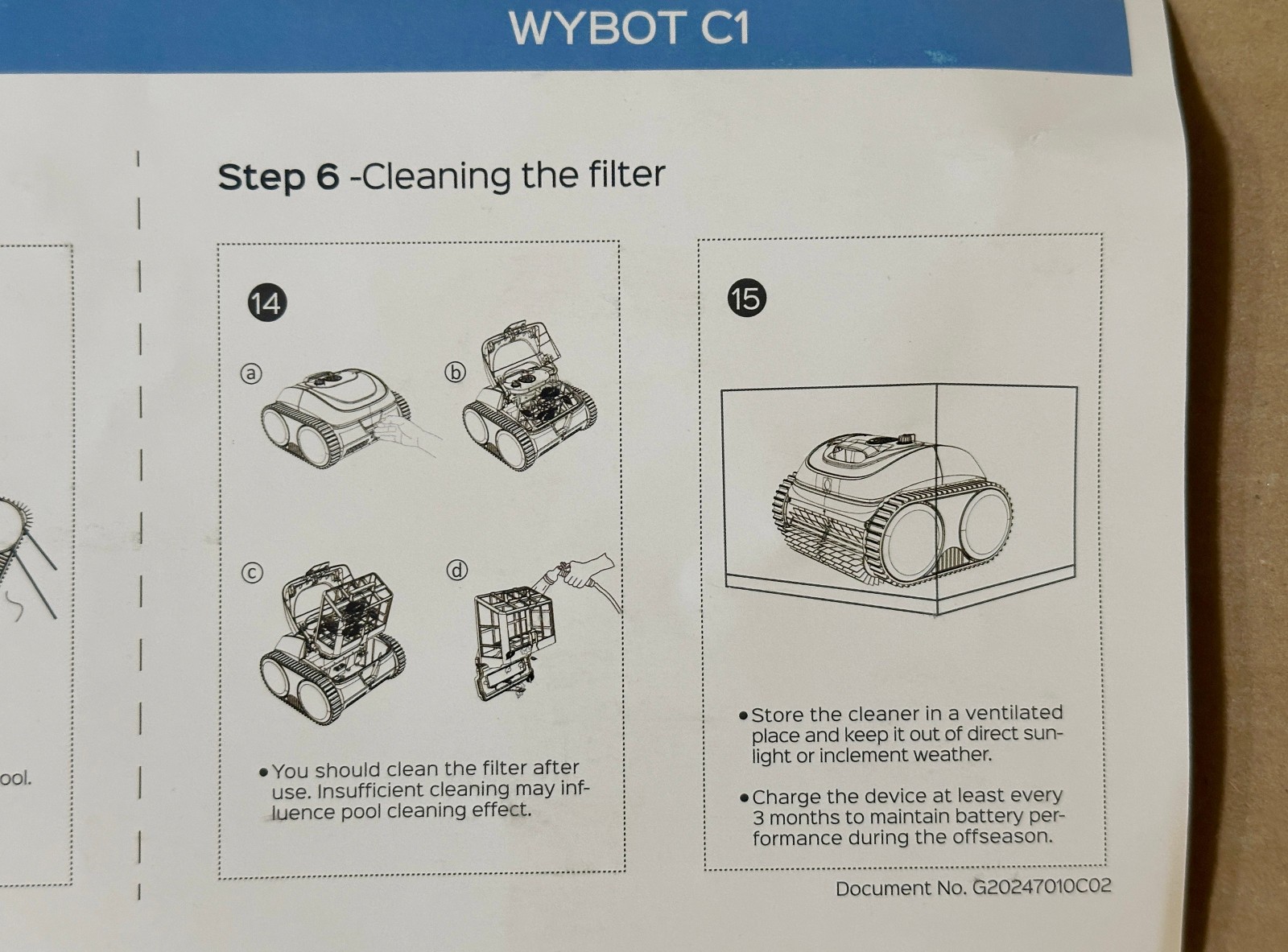 WYBOT C1 Robotic Pool Vacuum for Inground Pools *OPEN BOX - NEW* 150 min Runtime