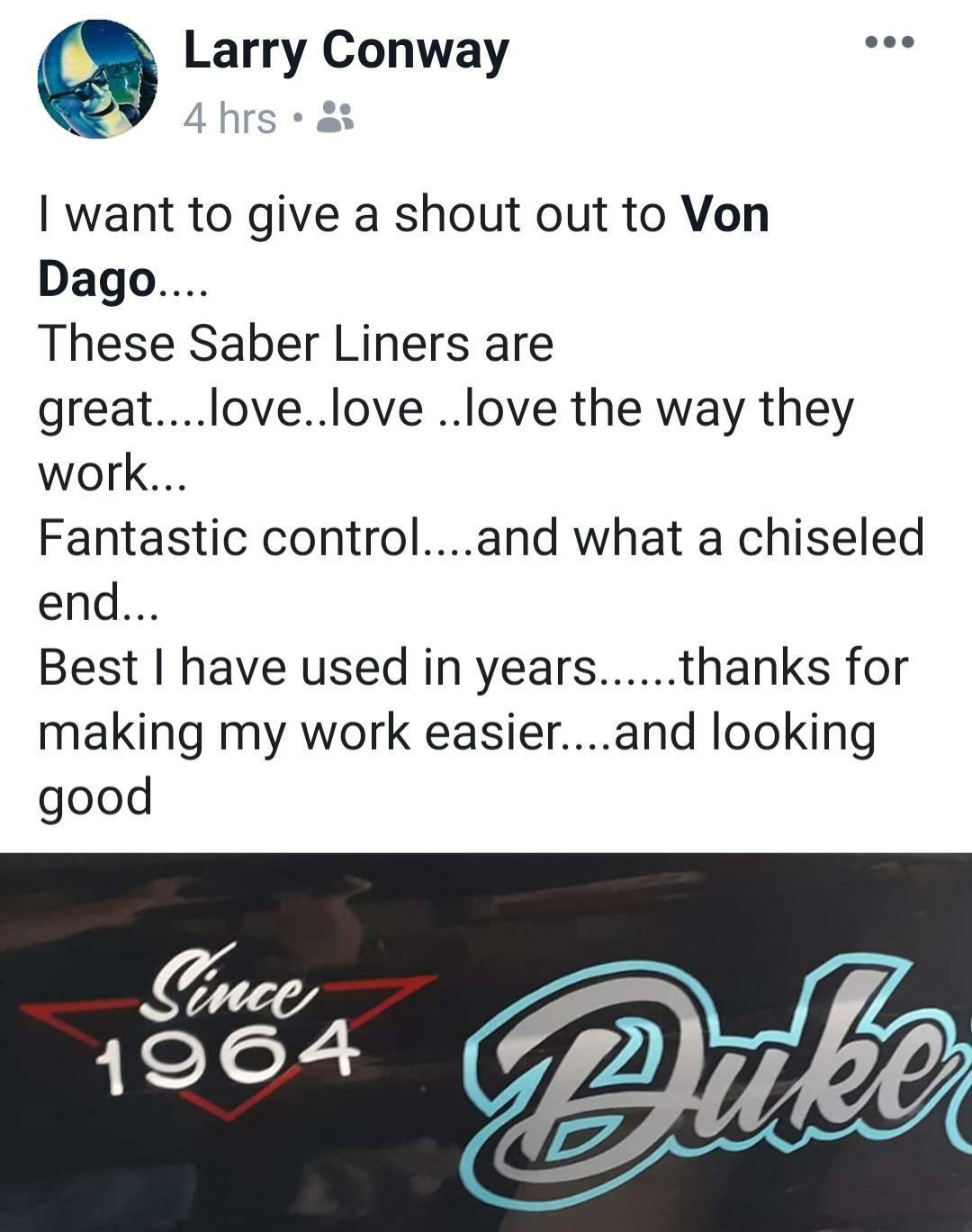 # 6 Lettering Outlining Brush by Andrew Mack - Von Dago "PRO SERIES"