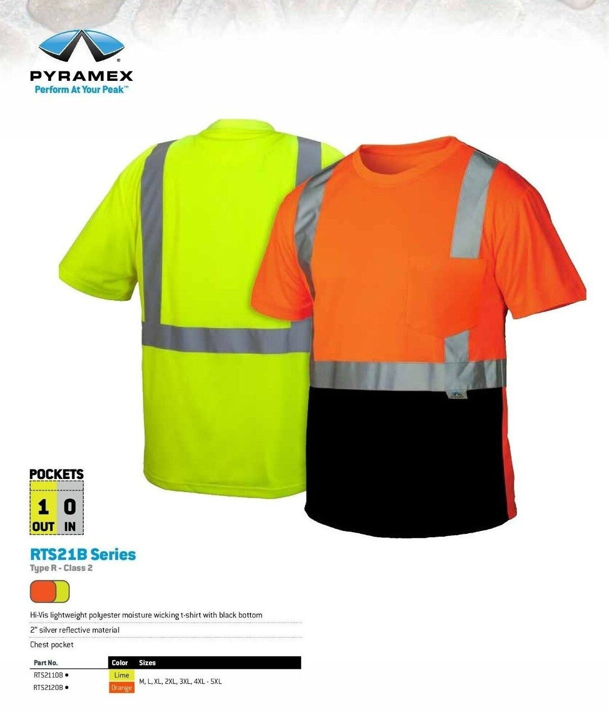 ANSI ISEA Class 2 Reflective Hi Vis Safety T-Shirt New