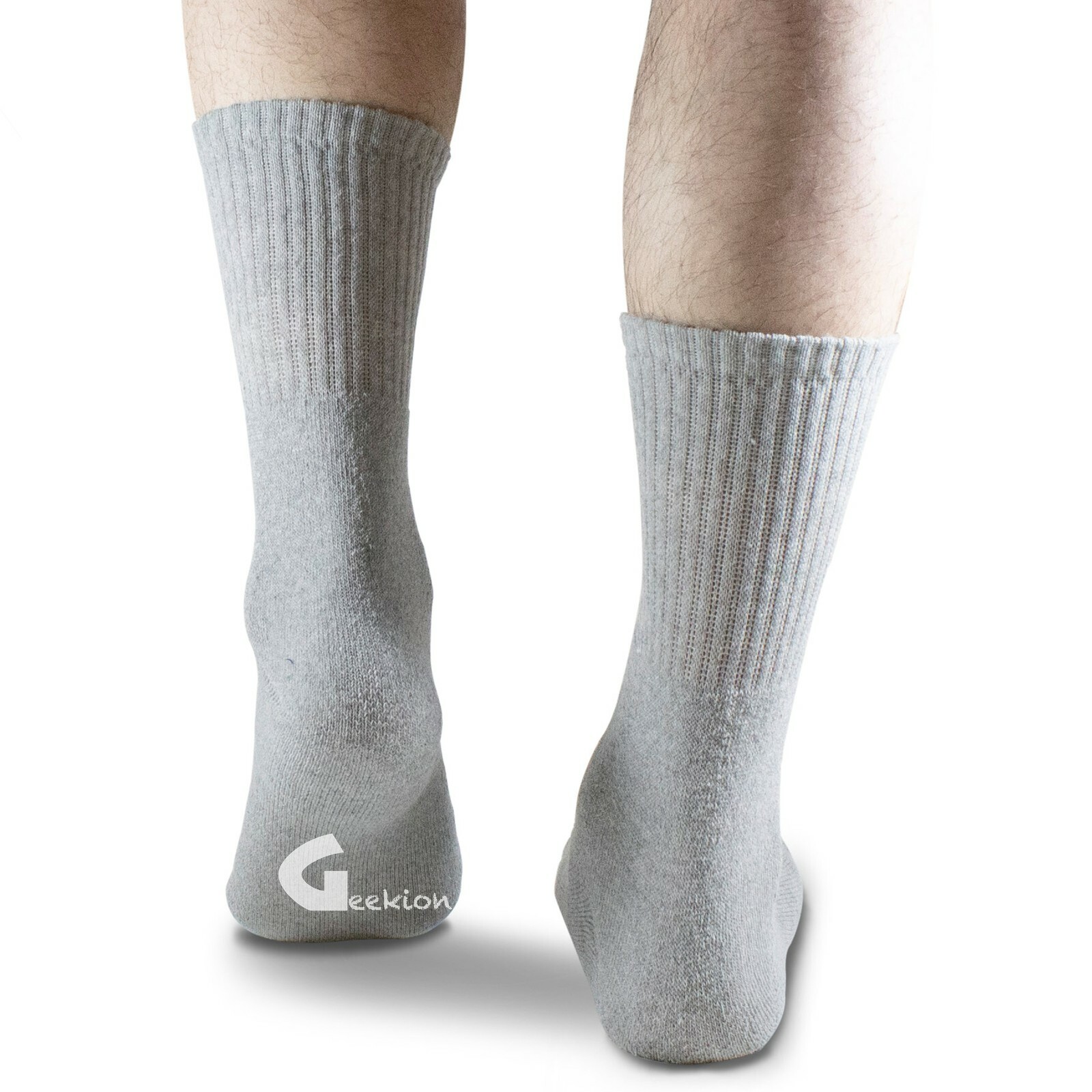 Lot 3-12 Pairs Mens Solid Sports Athletic Work Plain Crew Socks Size 9-11 10-13