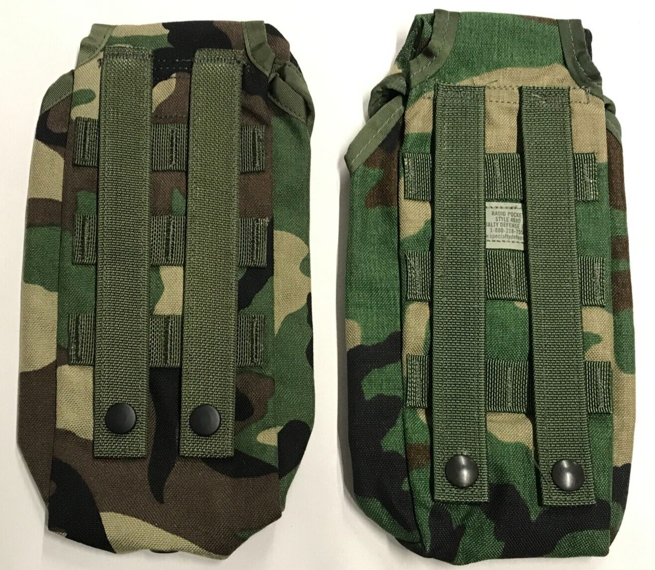 Specialty Defense Systems MOLLE Woodland AN/PRC-126 Radio Pocket Made in Vietnam