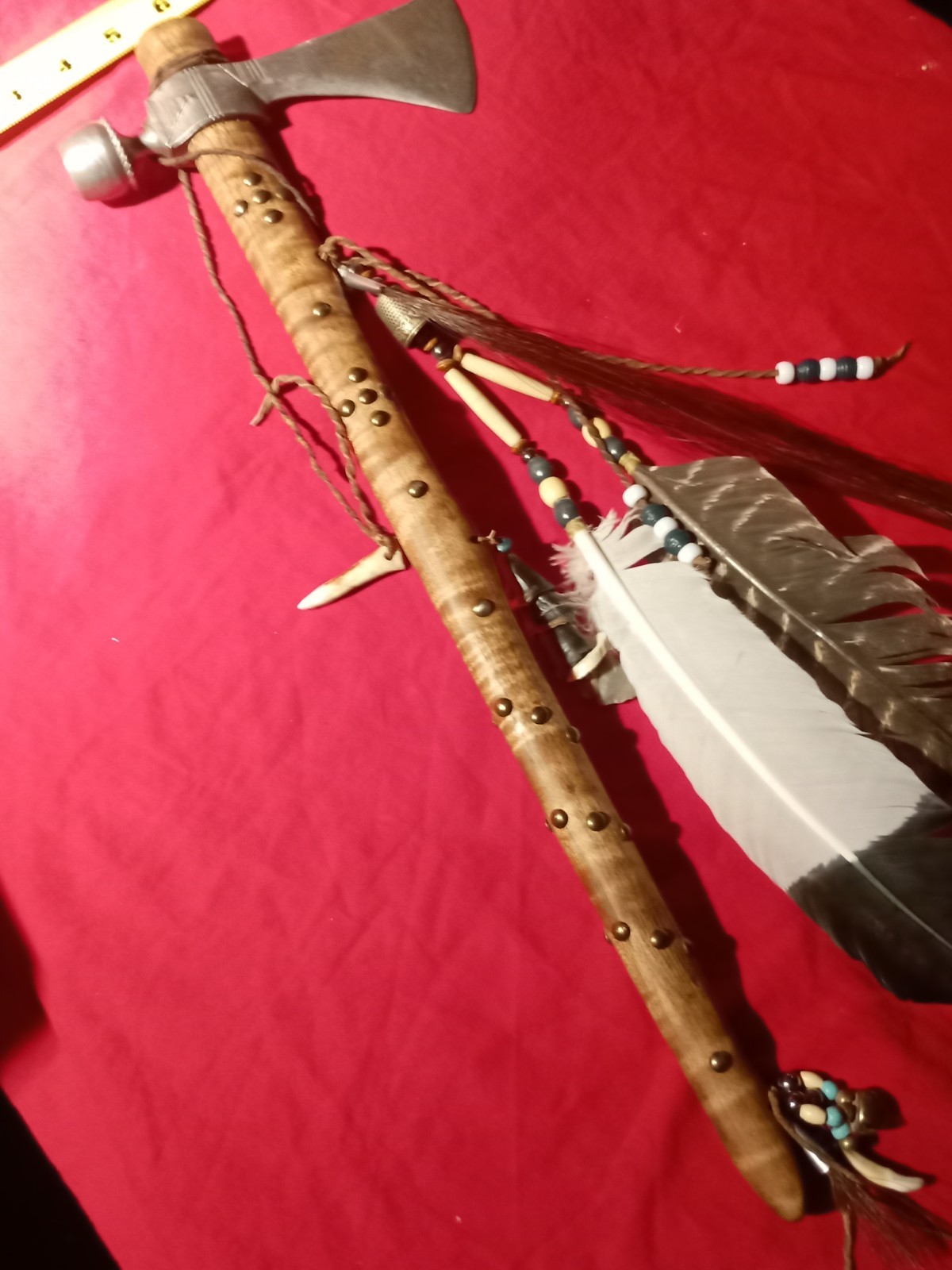 Native American Type Peace Pipe Tomahawk