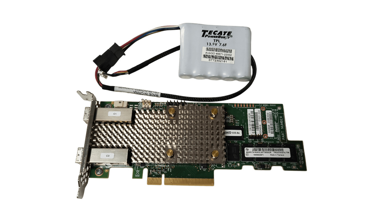 Lenovo ThinkSystem 930-8e 8 Port 12GB Raid Controller w/ 4GB Cache FRU01KN510