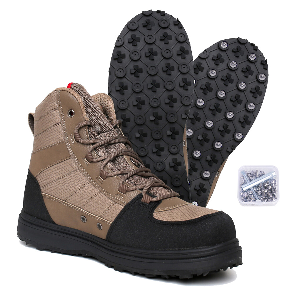 Wading Boots,Waders Boots,Fishing Shoes With Rubber Sole and Studs For Fishing