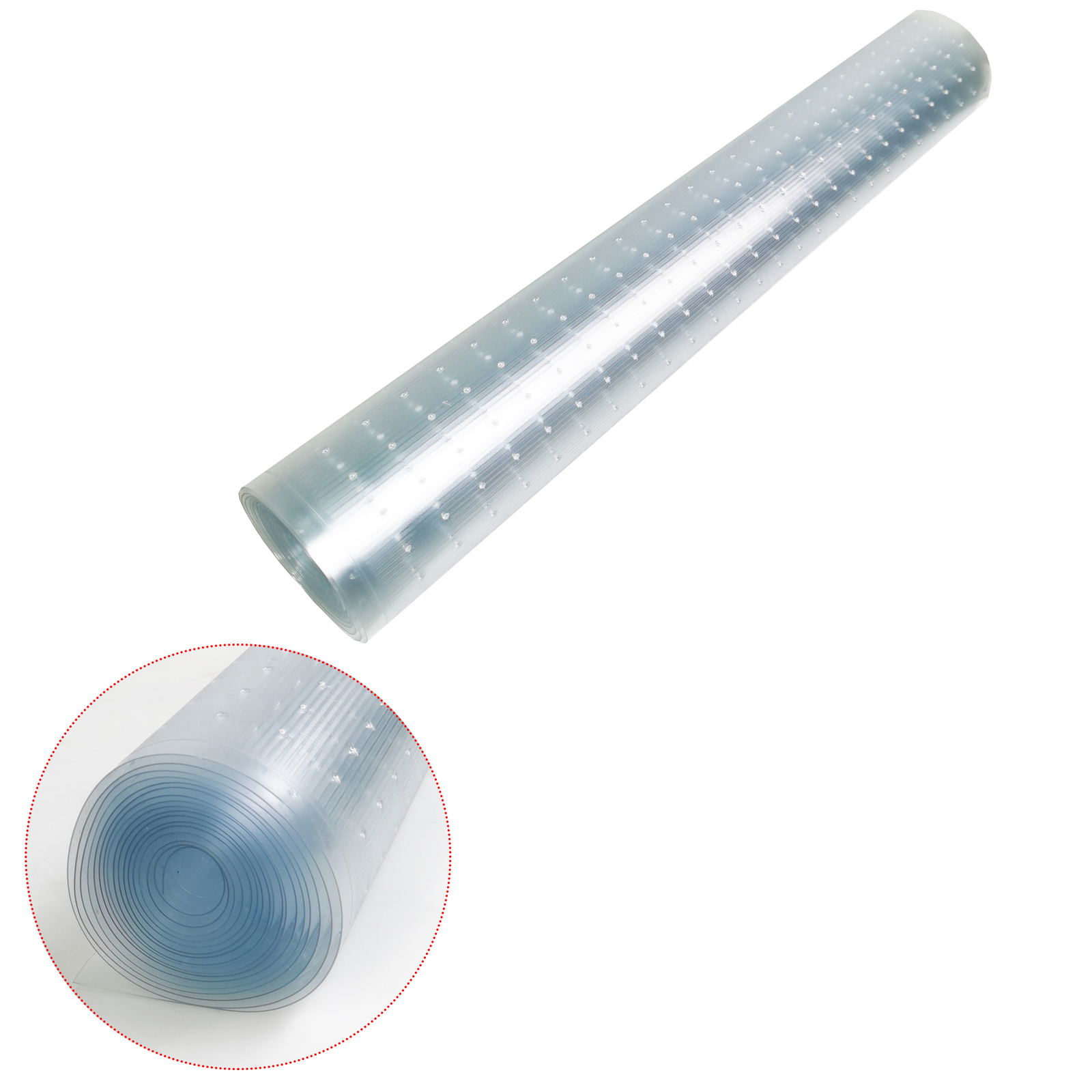 HFS(R) 27IN X 12FT Clear PVC Anti-Slip Heavy Duty Floor Runner Rug Protector