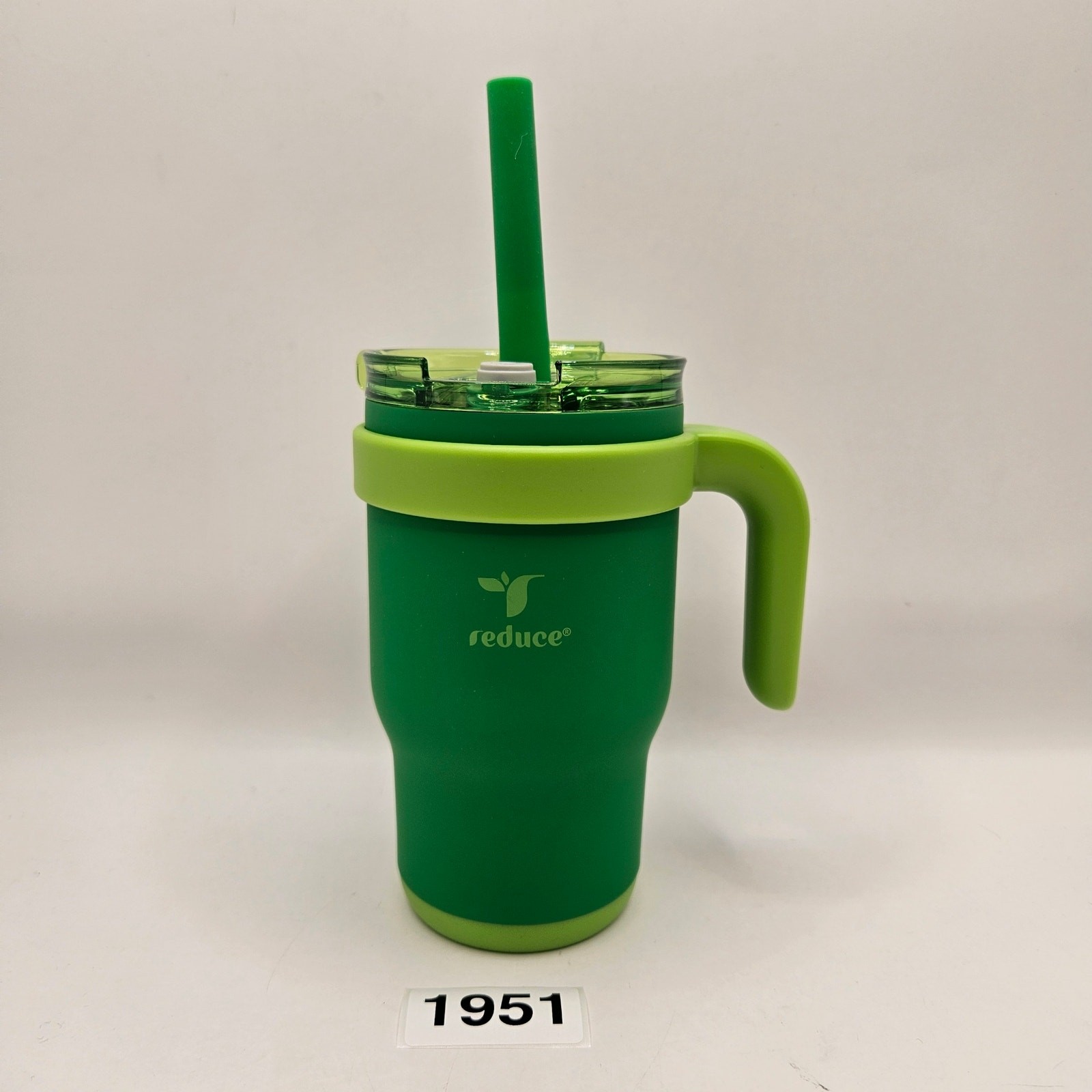 REDUCE 14oz GREEN COLDEE VACUUM INSULATED STAINLESS STEEL STRAW TUMBLER