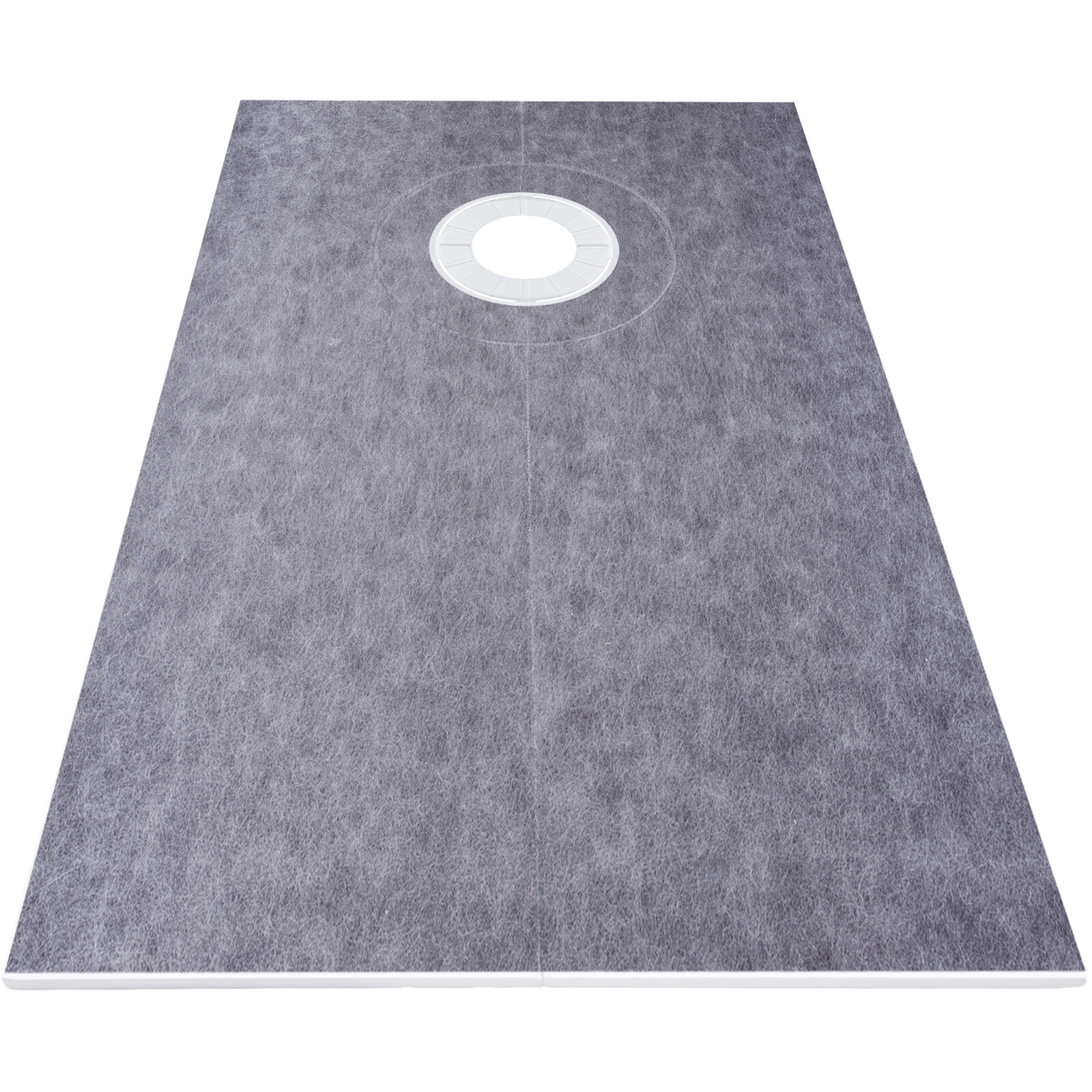 VEVOR Shower Curb Kit 38"x60" with Offset Drain ABS Waterproofing