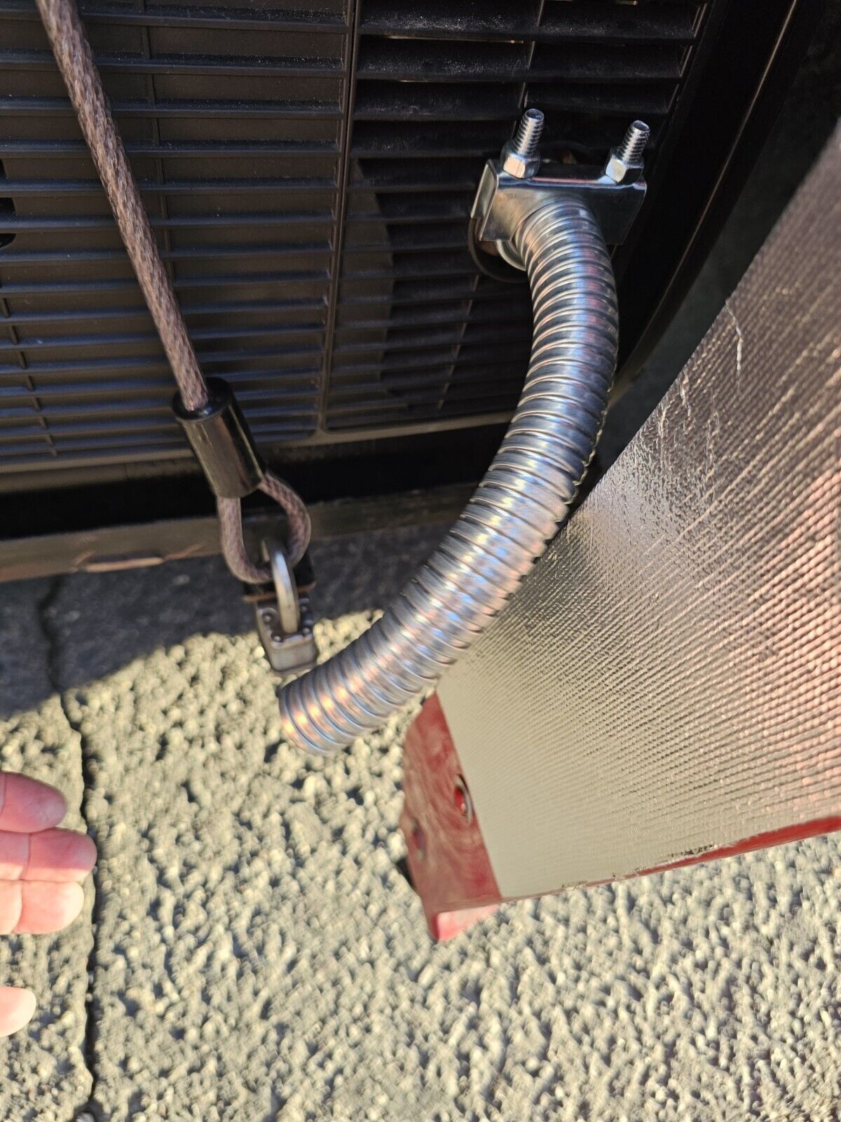 GenExhaust for Predator 5000 Generator 1" Galvanized Steel Flex ExhaustExtension