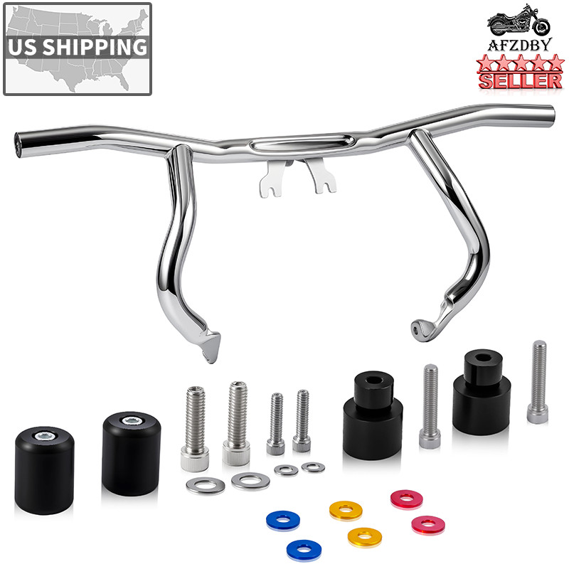 Chrome Front Highway Engine Guard Crash Bar For Harley Touring Models 2014-2026