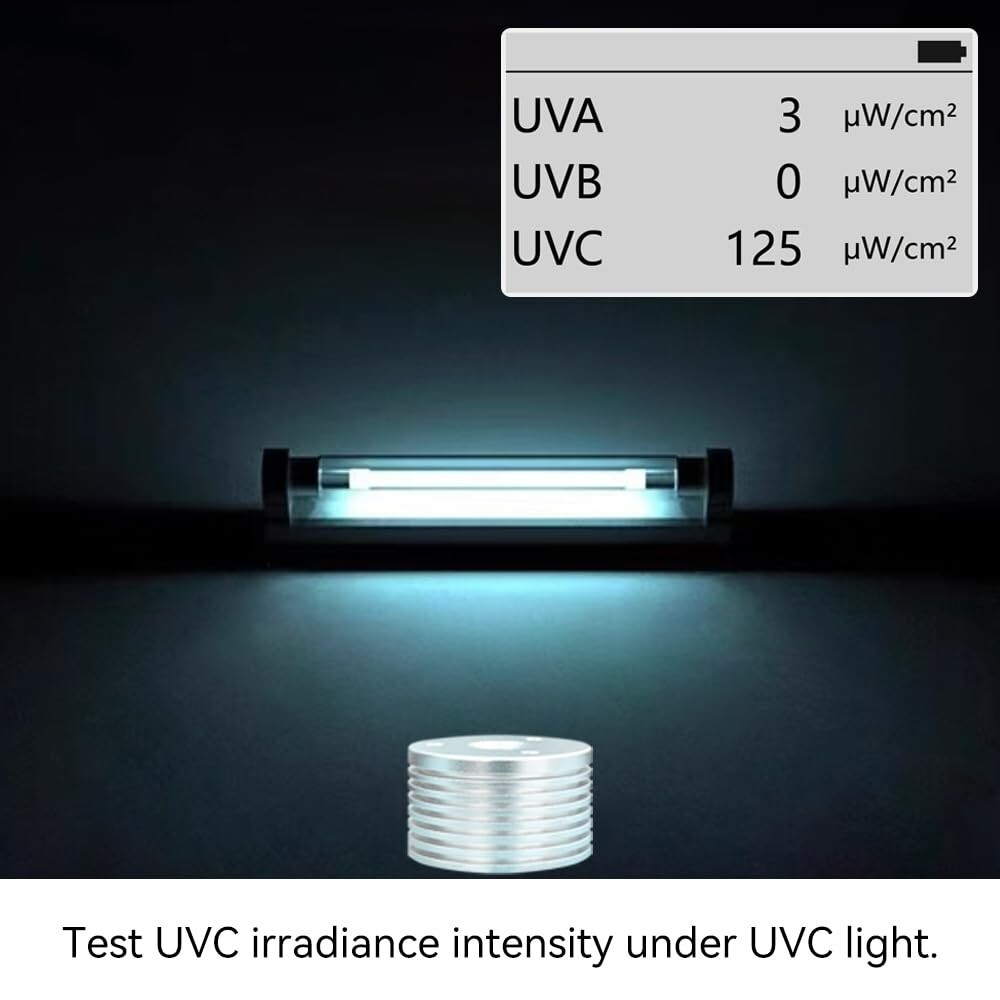 AH-UVCBA Light Meter,Test The UV Index of UVB | UVC,Irradiance Intensity of UVC