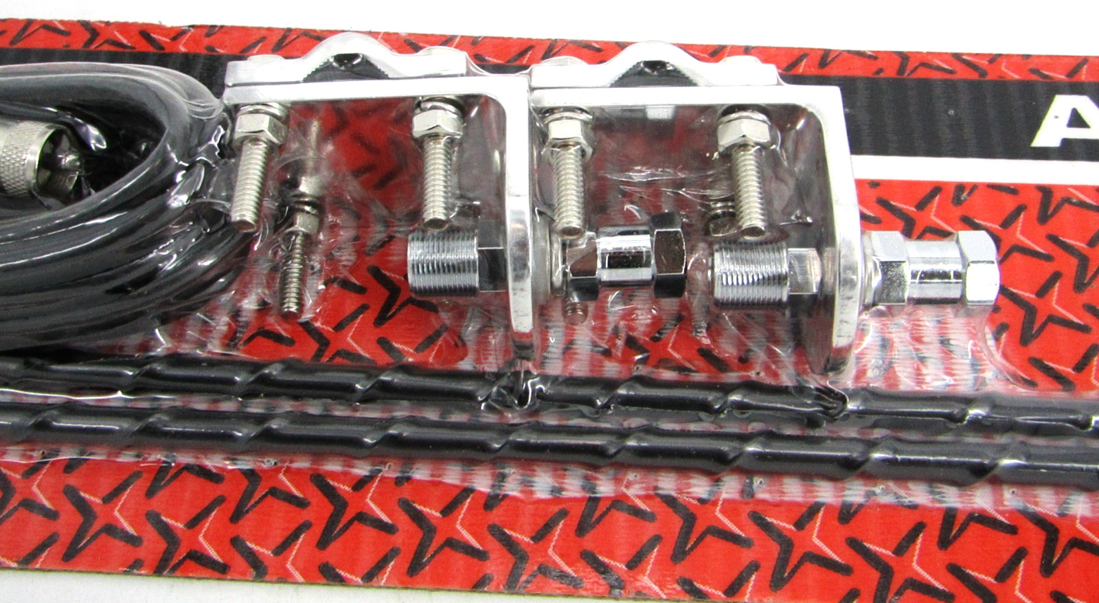 ProComm HSD995-3B Dual 3' CB Antenna 3-Way Mount Cable Kit 750W Fiberglass Black