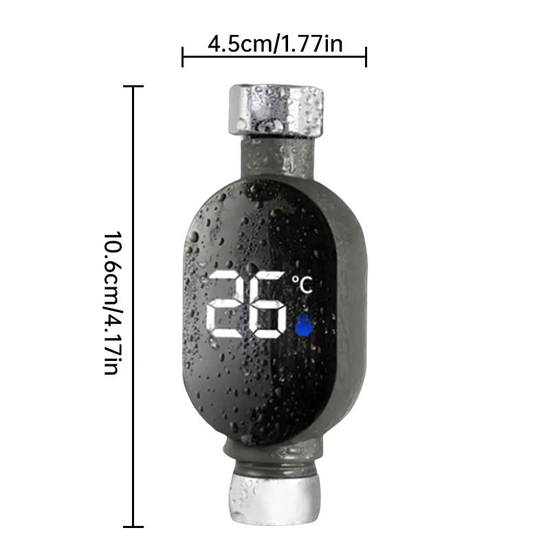 Digital LED Shower Thermometer | Smart Water Temperature Gauge for Bathroom Safe