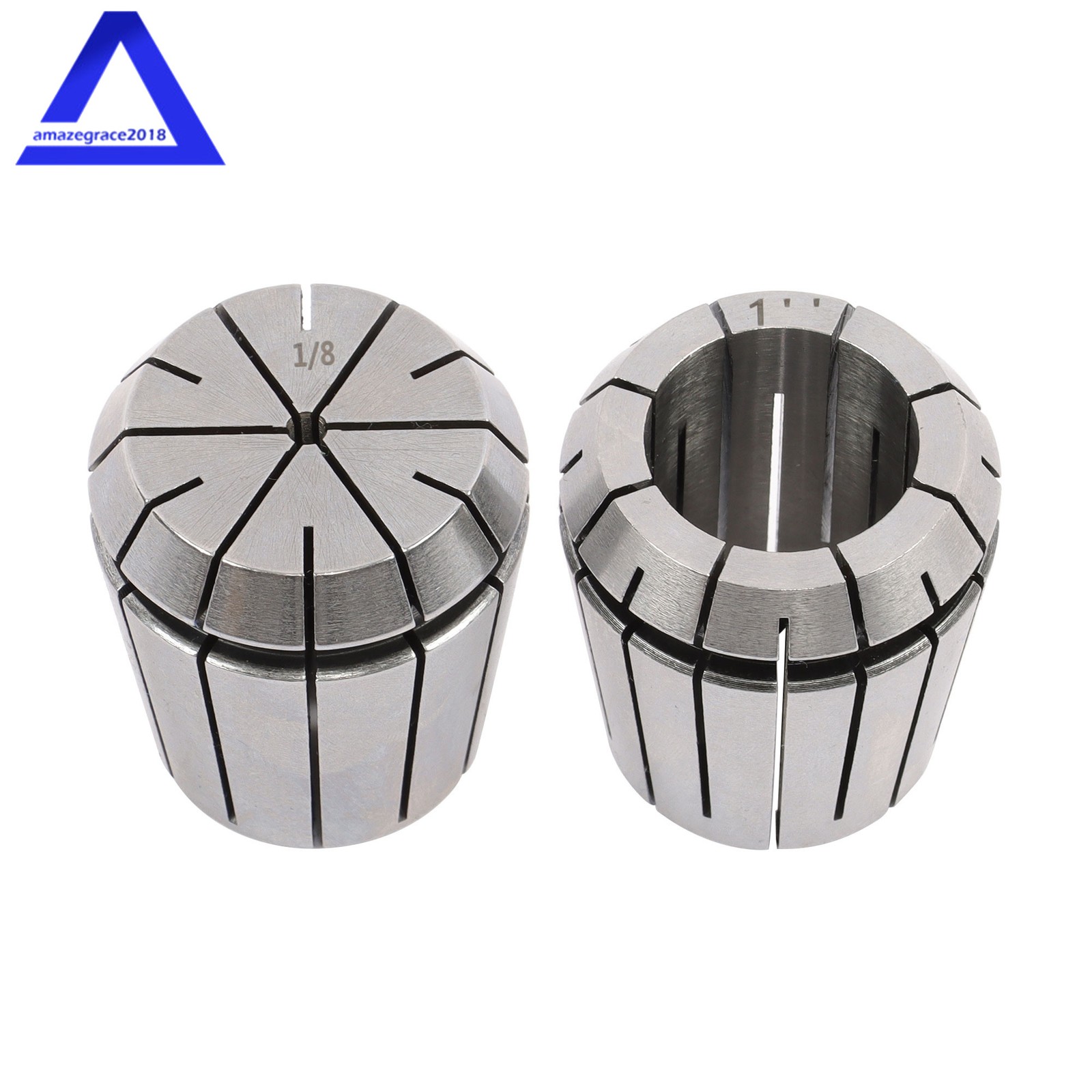 15 Pcs 1-/8'' - 1'' Collet Set R8 ER40 Shank Chuck Holder for Milling Machine