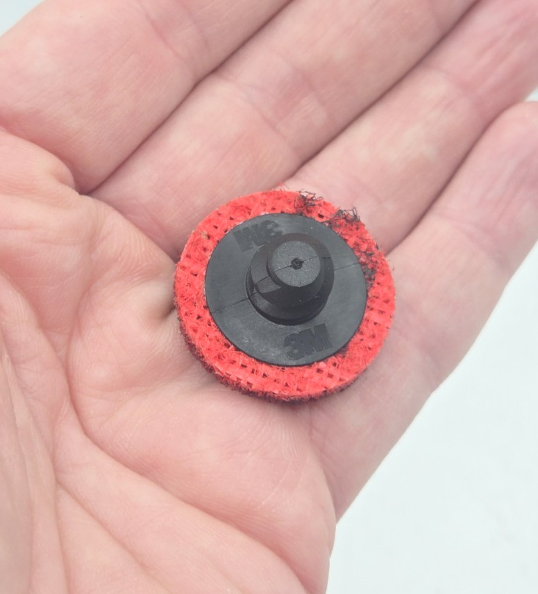 50/Box 3M 1” Scotch-Brite ROLOC 89321 Medium Red Precision Conditioning Disc