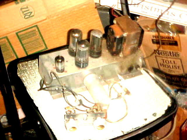 VINTAGE TUBE AMPLIFIER VOICE OF MUSIC P-P 6V6GT POWER TRANSFORMERED