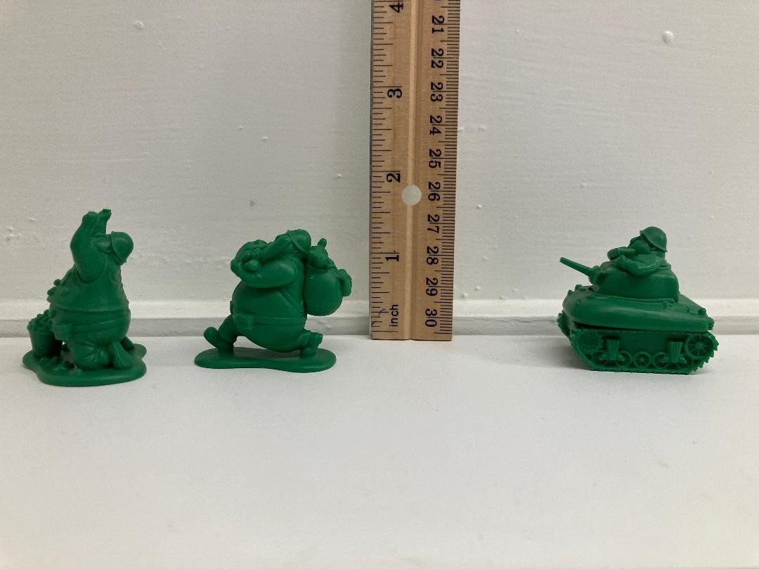 Takara Tomy Panda's Ana Gashapon Fat Cute Green Soldiers Set 2 Complete! 2015