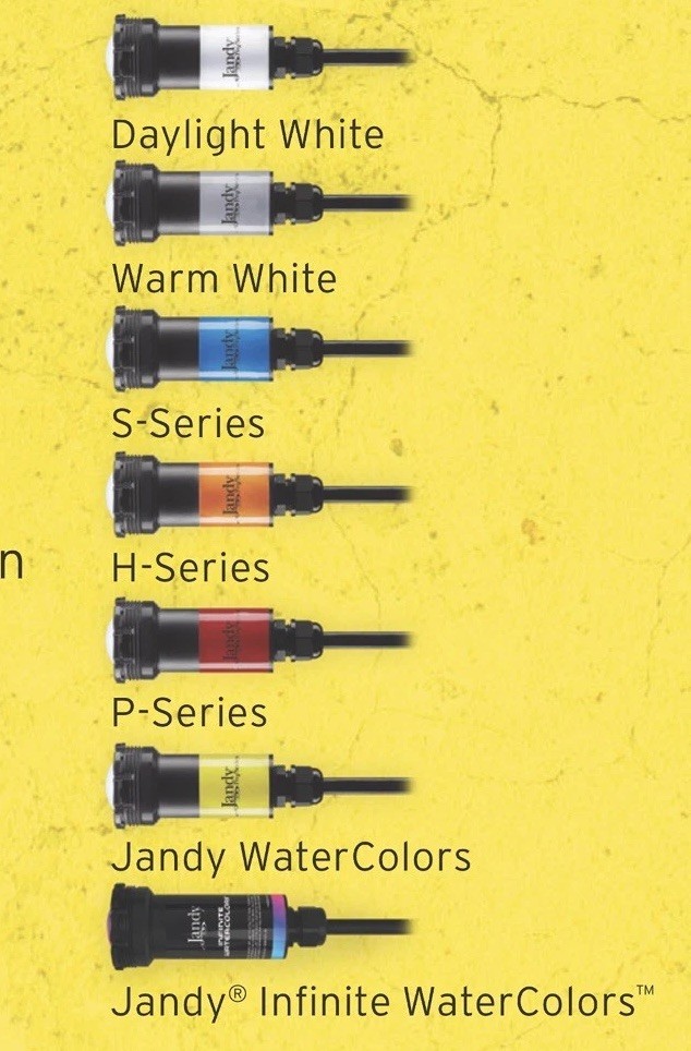 NEW Jandy Watercolors Nicheless LED Light JLU4C24W50H 24W H Series 50' Cord