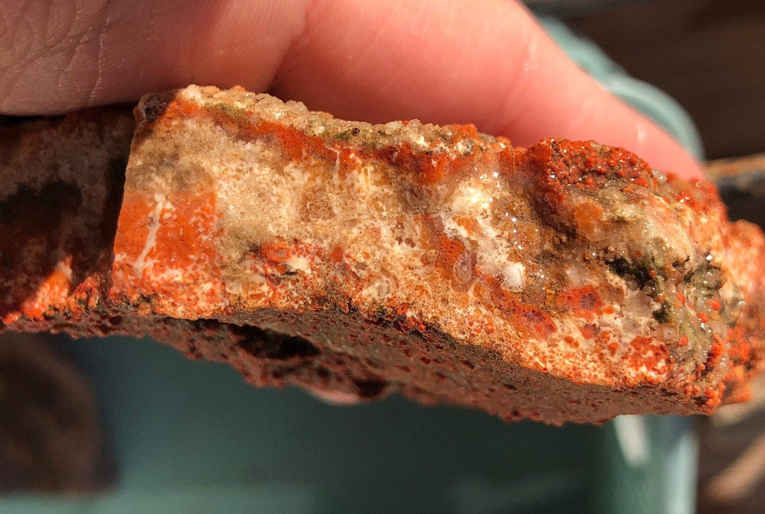 Utah Grape Agate 155g Rough Specimen Red Botryoidal Chalcedony Clear White