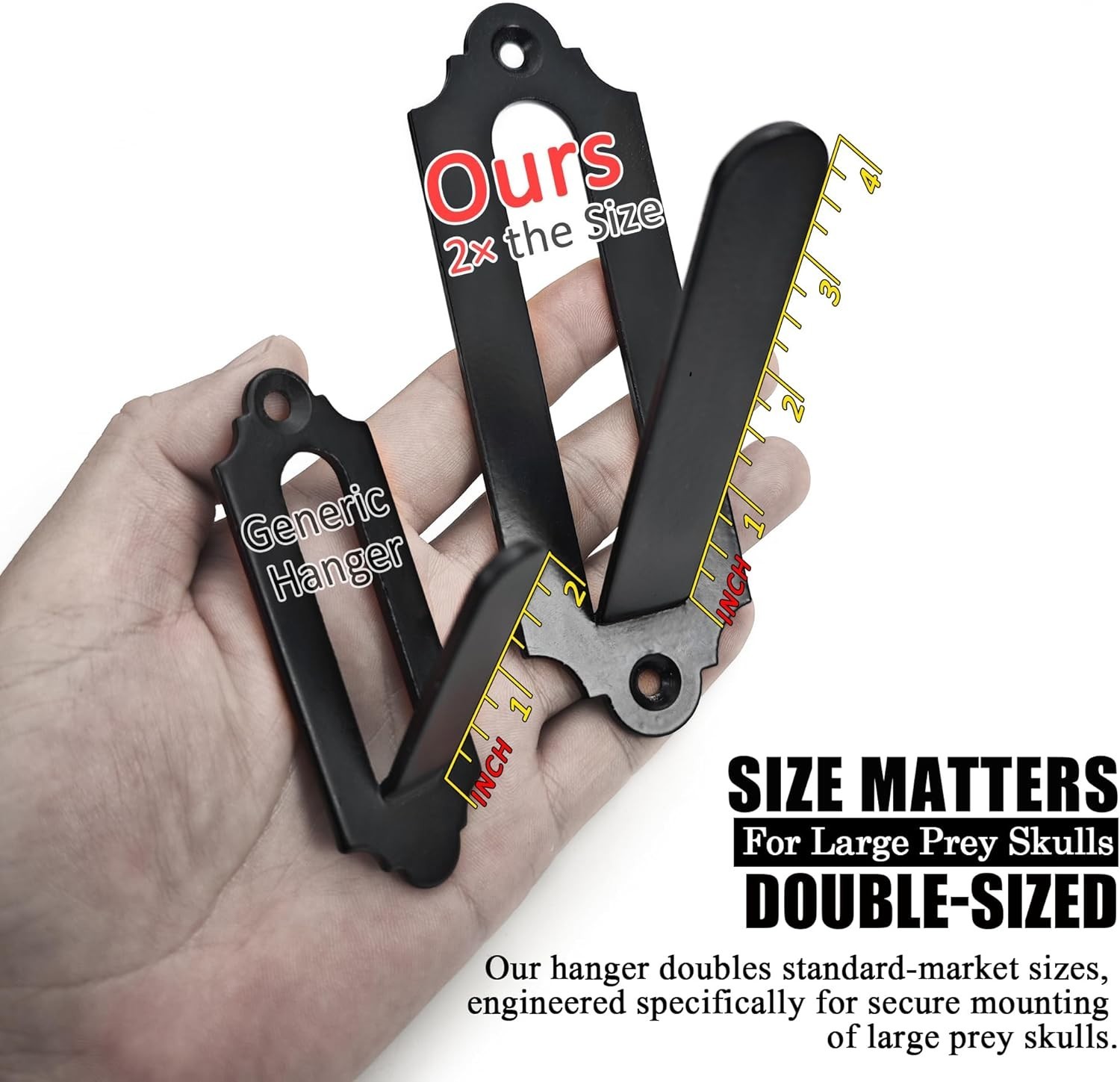 Heavy Duty Euro Skull Hanger for Deer, Bear & More - Simple Installation