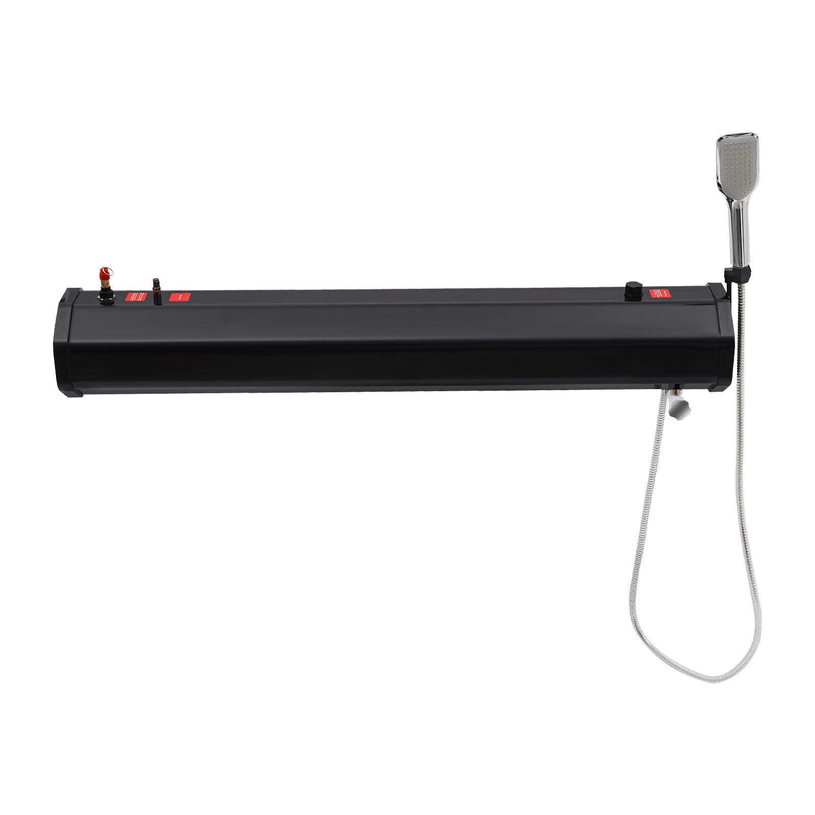 Black Pressurized 8Gallon Camping Shower Water Tank Storage For Off-Road Pick-up