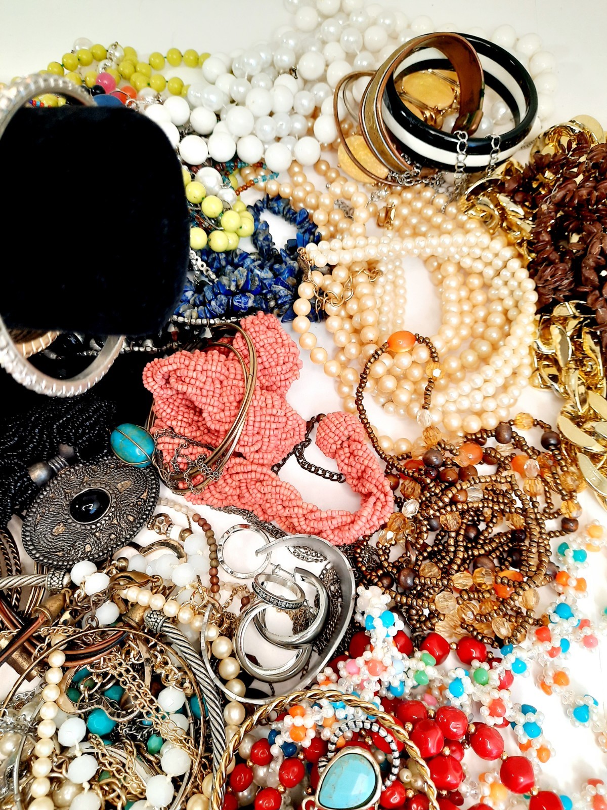 Vtg Modern 1.5Lbs Jewelry Estate Fashion All Wearable Craft Resell