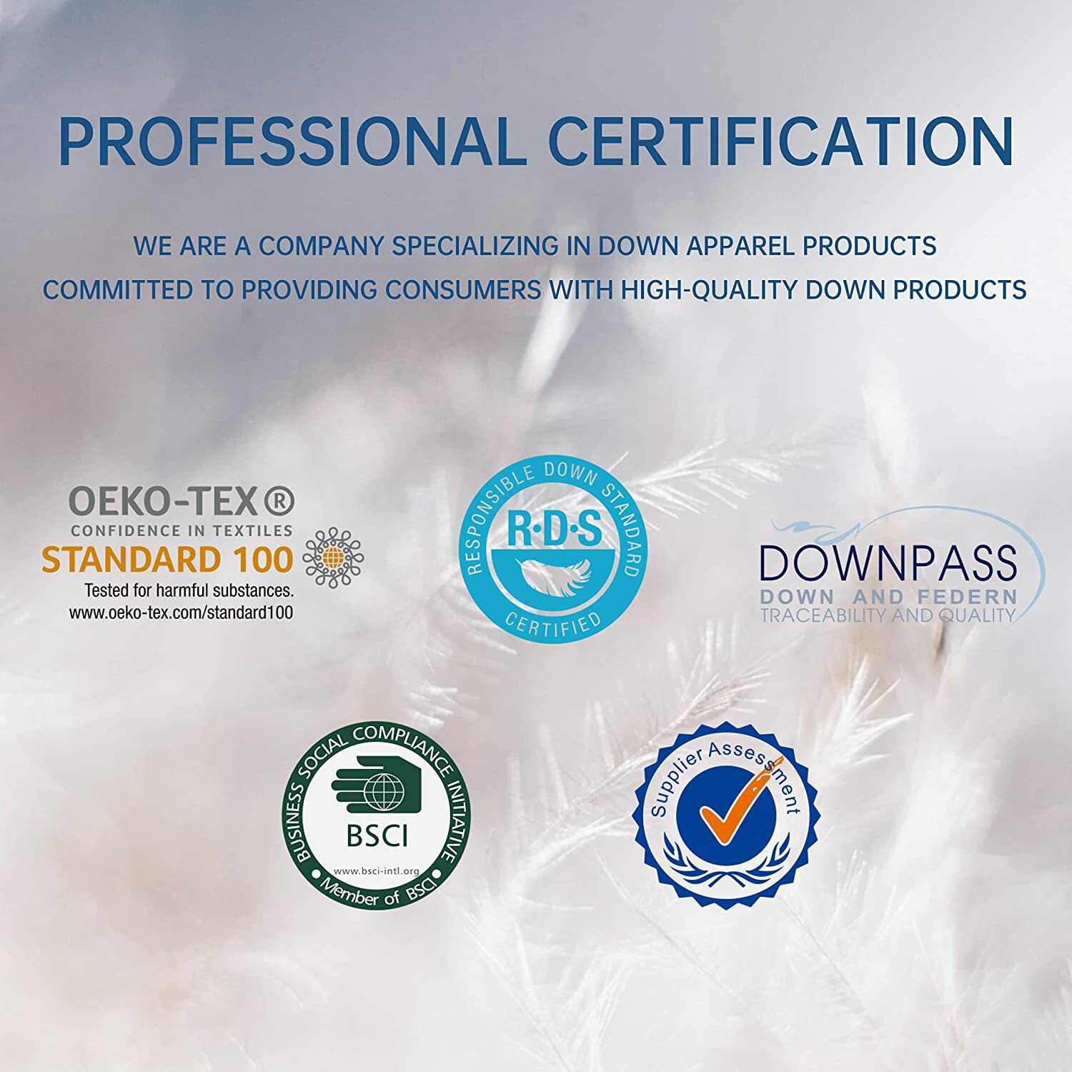 Grey Comforter Duvet Insert - All Season Down Comforter with Corner Tabs