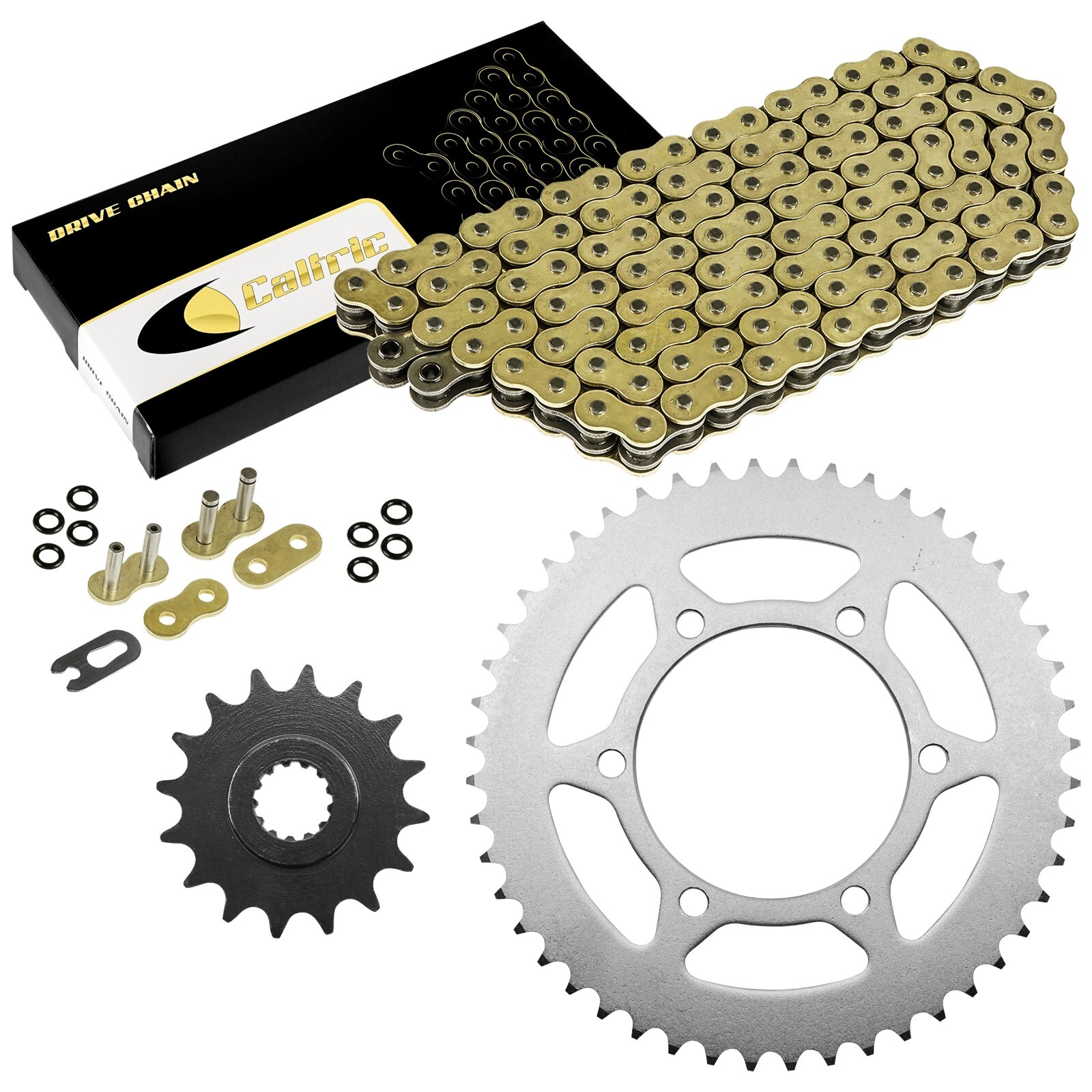 Golden O-Ring Drive Chain & Sprockets Kit for Yamaha R6 YZF-R6 2003 2004 2005