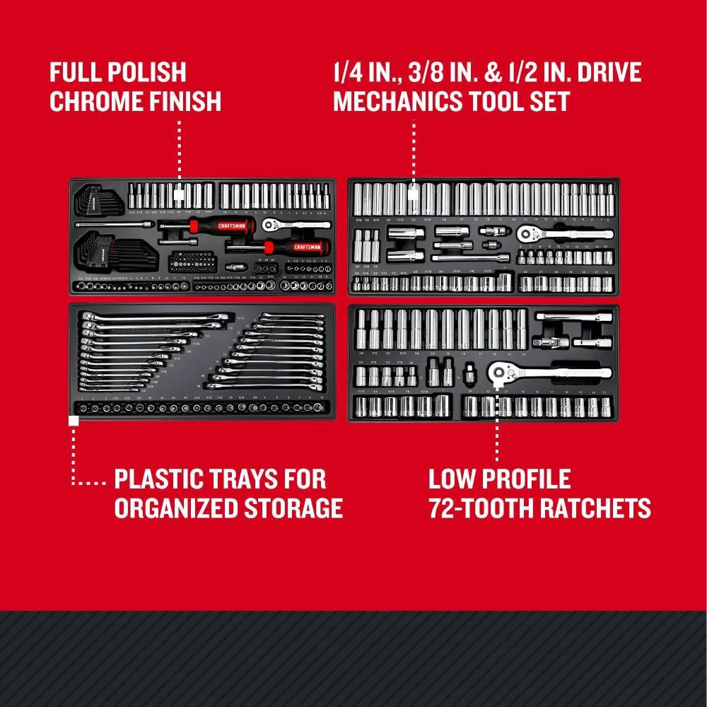 Craftsman Mechanics Tool Set, 308Pc