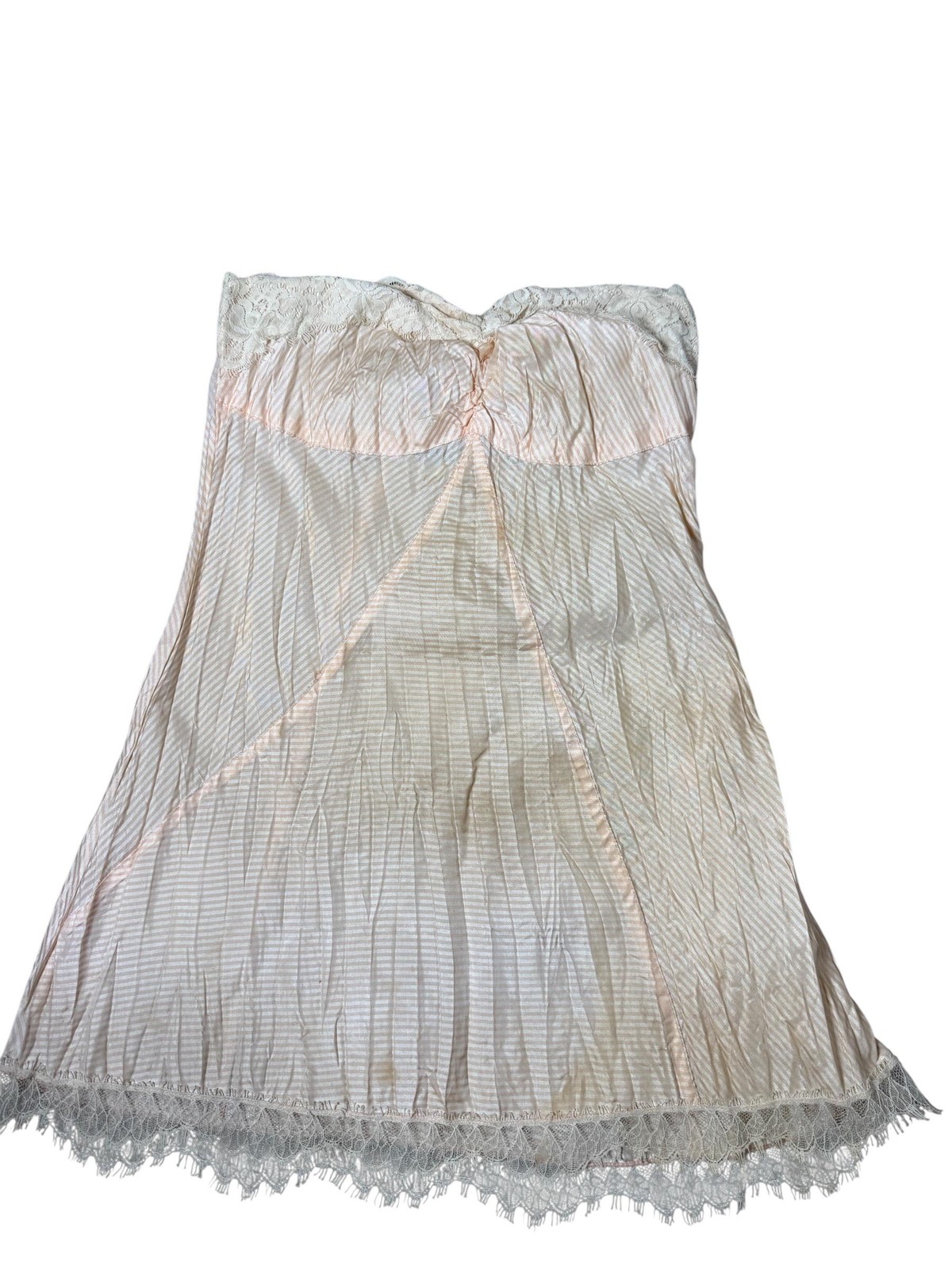 Vintage Sheer Babydoll Camisole Womens Size 2 White Lace Trim USA Y2K