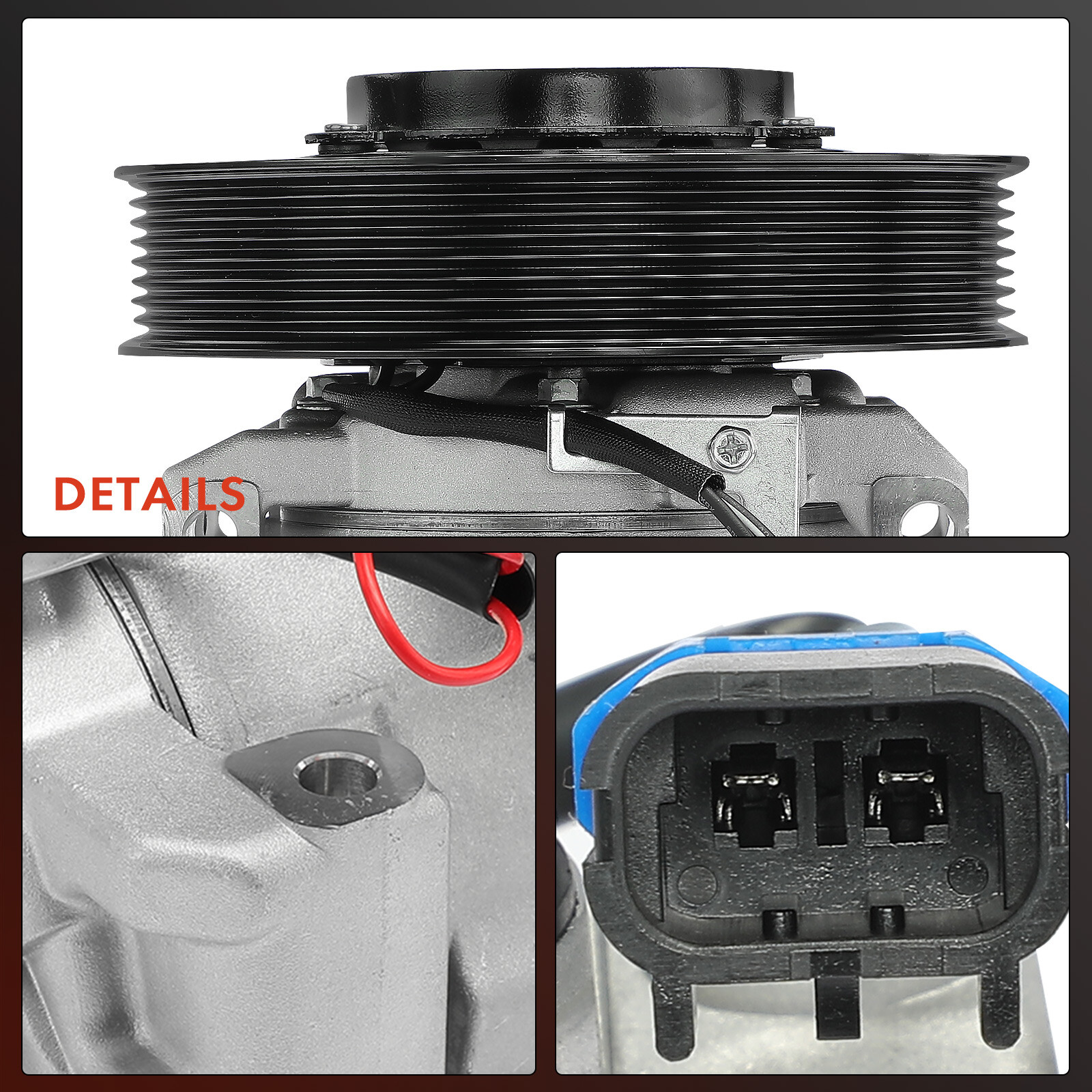 A/C Compressor with Clutch for Freightliner Cascadia 2011 2012 2013 2014-2019